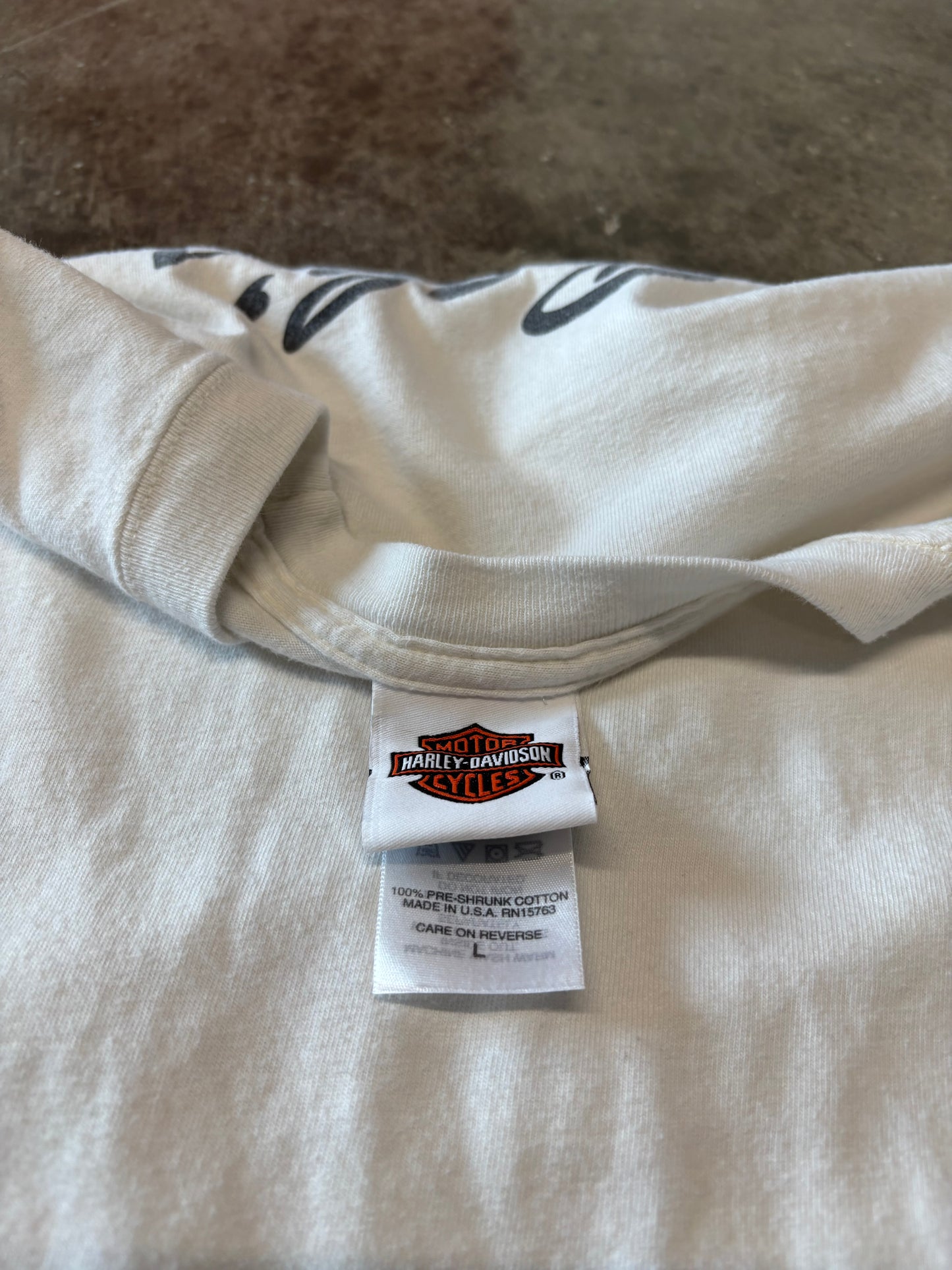 Vintage Harley Davidson Flame long sleeve size large