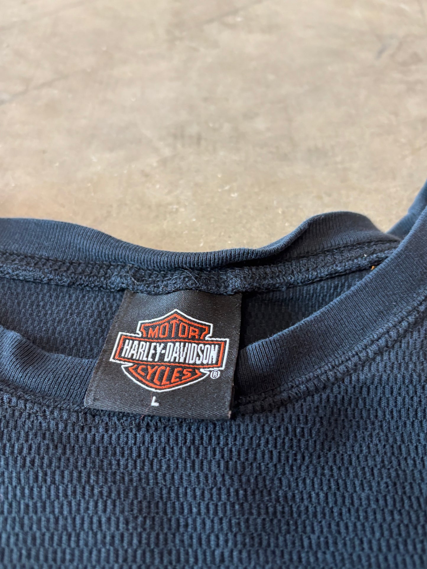 Vintage Harley Davidson thermal size large