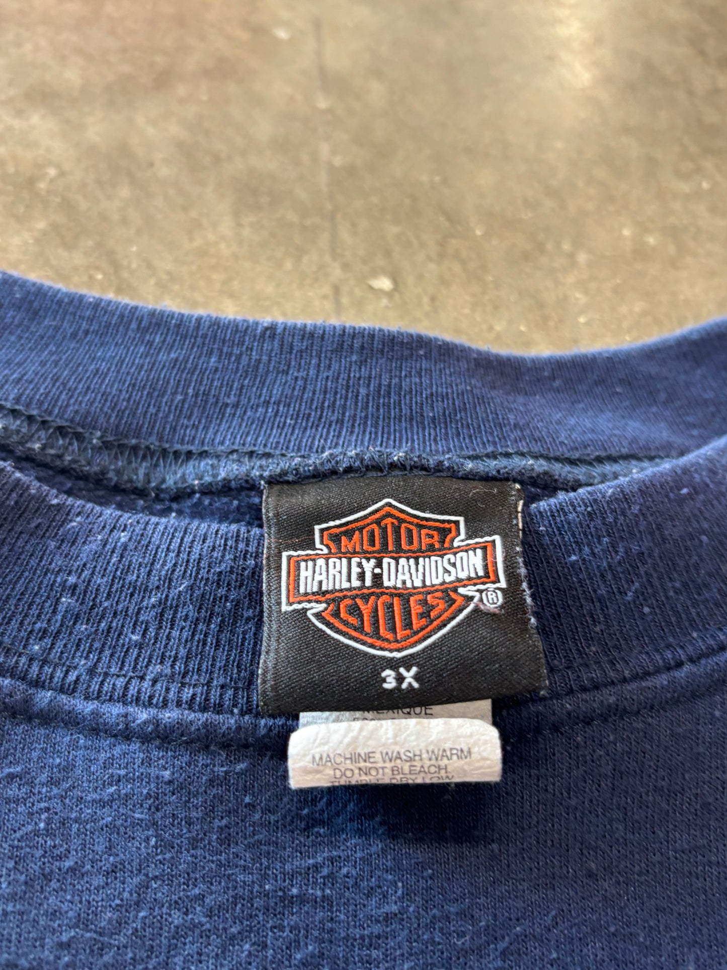 Vintage Harley Flame sleeve sweatshirt size xxxl