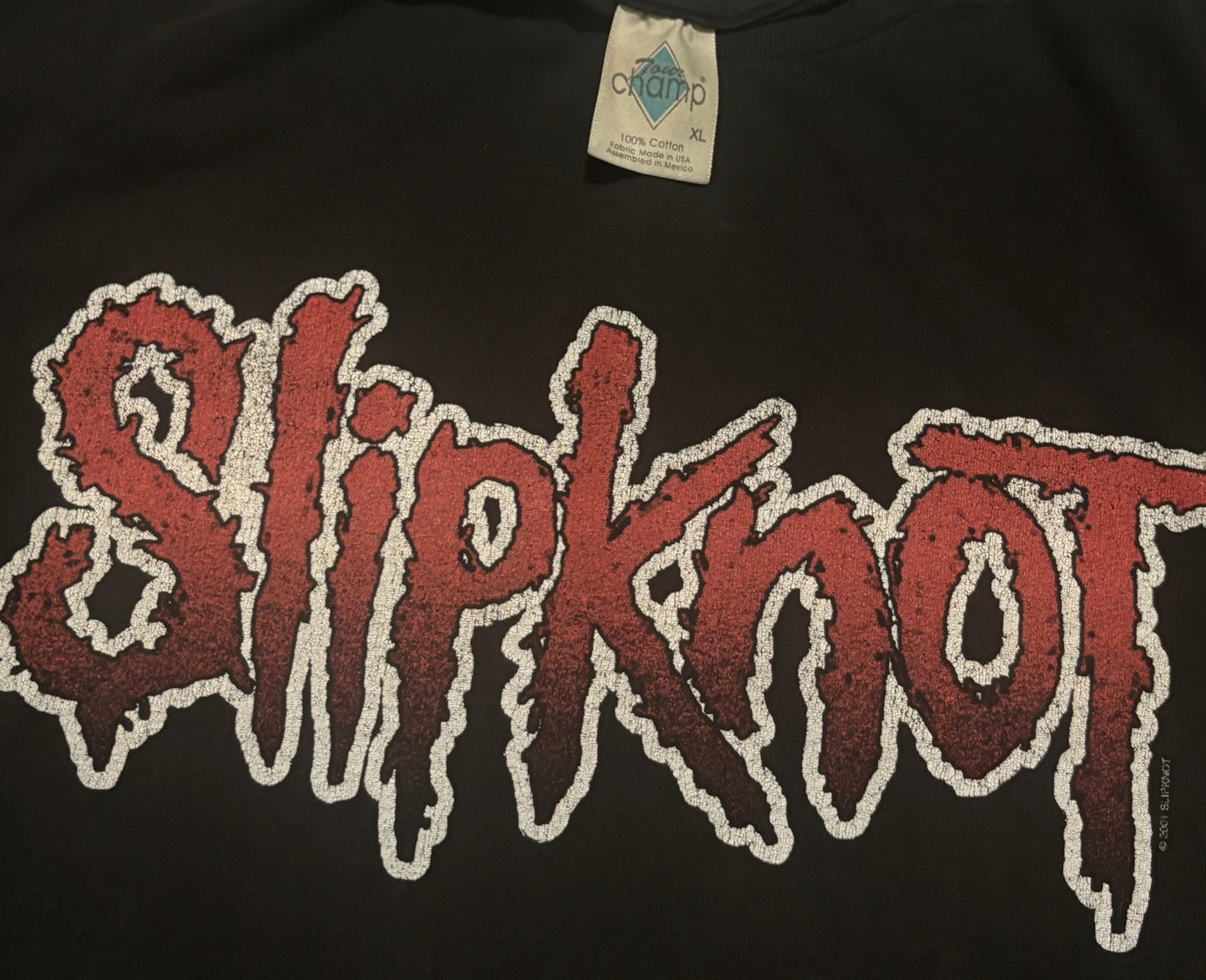 Vintage 2001 Slipknot shirt size xl