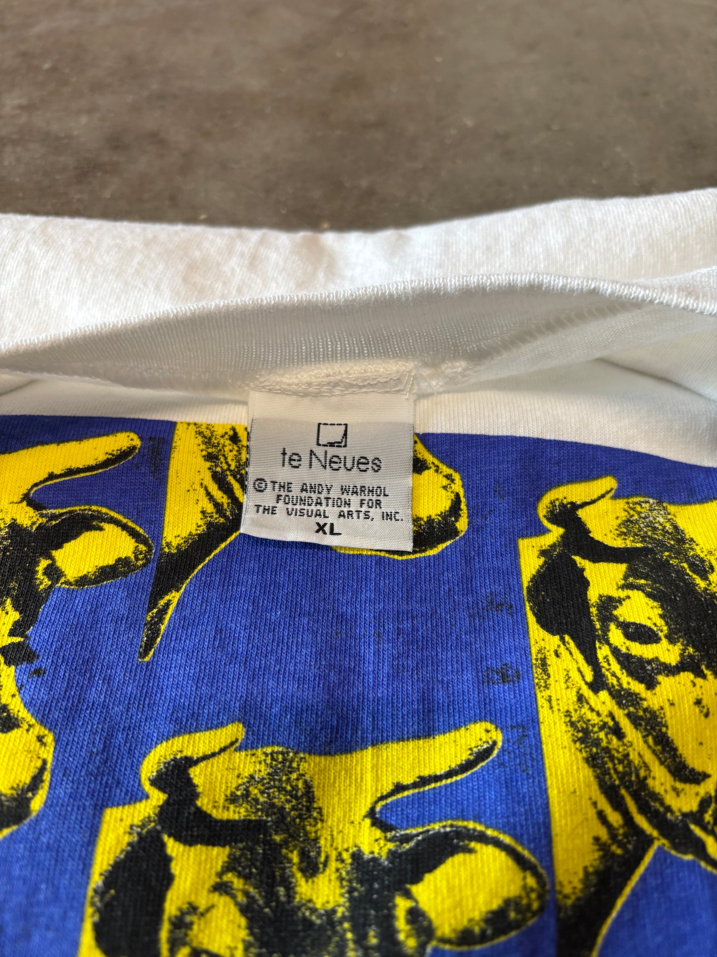 Vintage Andy Warhol cow art shirt size xl