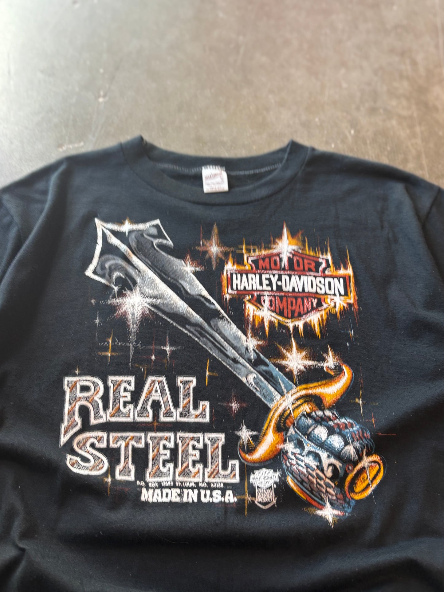 Vintage Harley Davidson Real Steel shirt size extra large