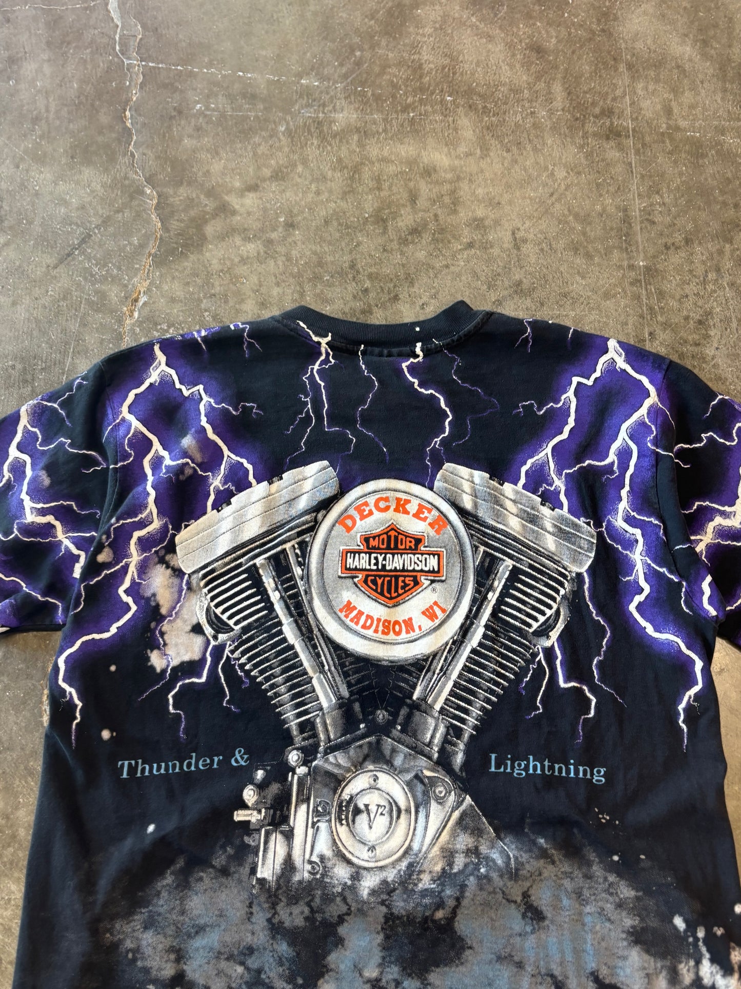 Vintage Harley Davidson purple Lightning