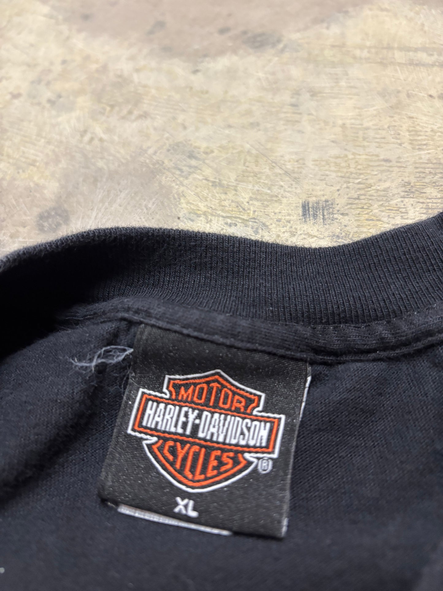 Vintage Harley Davidson chrome long sleeve shirt size XL