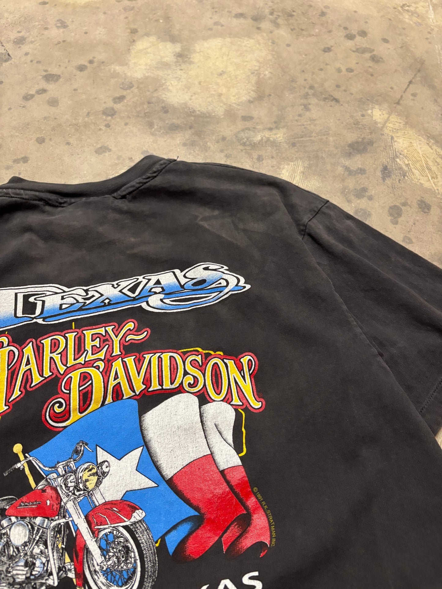 Vintage Harley Davidson screaming eagle faded shirt size extra large