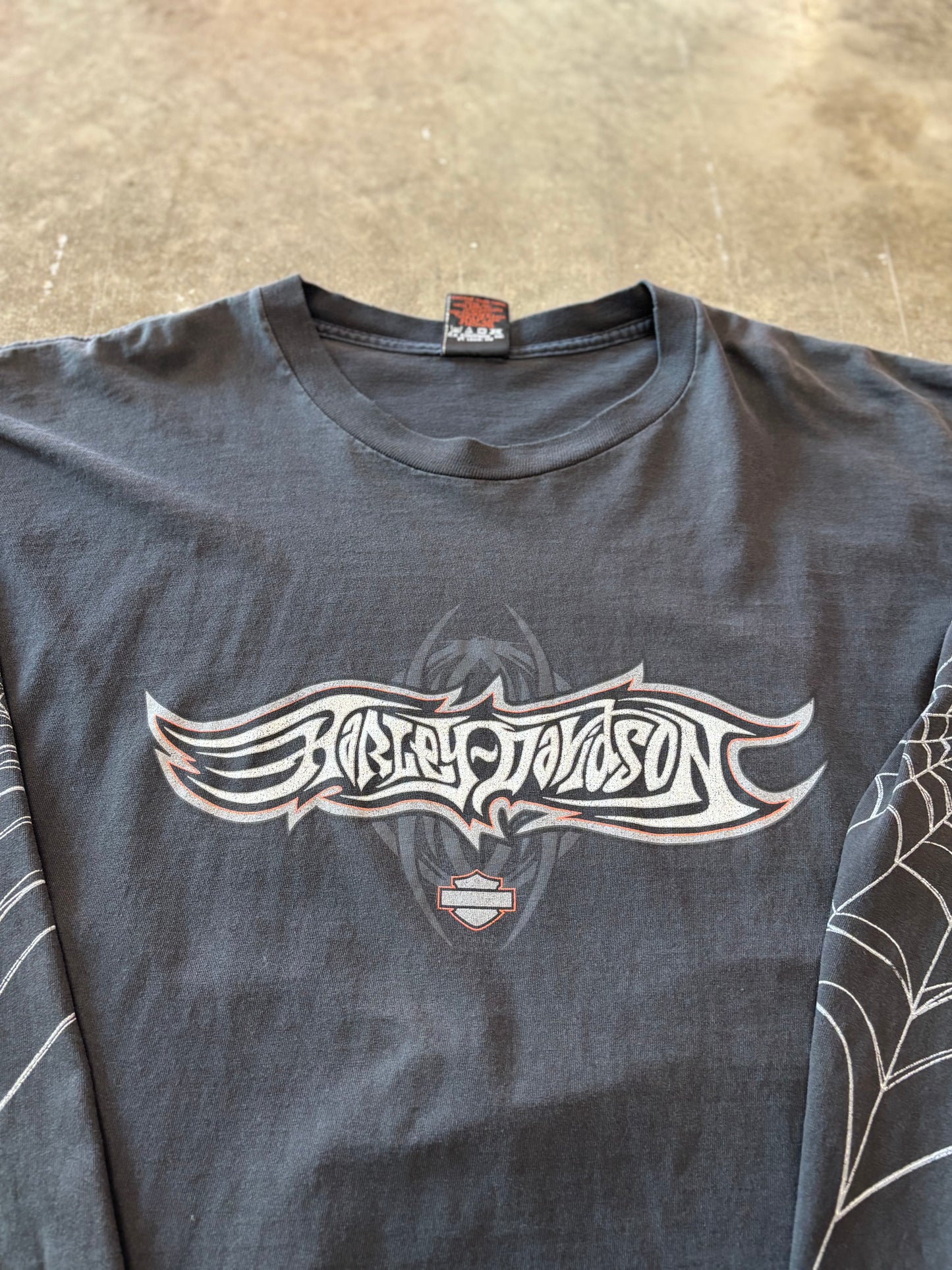 Vintage Harley Davidson Spider Long sleeve size XXXL fits 2XL