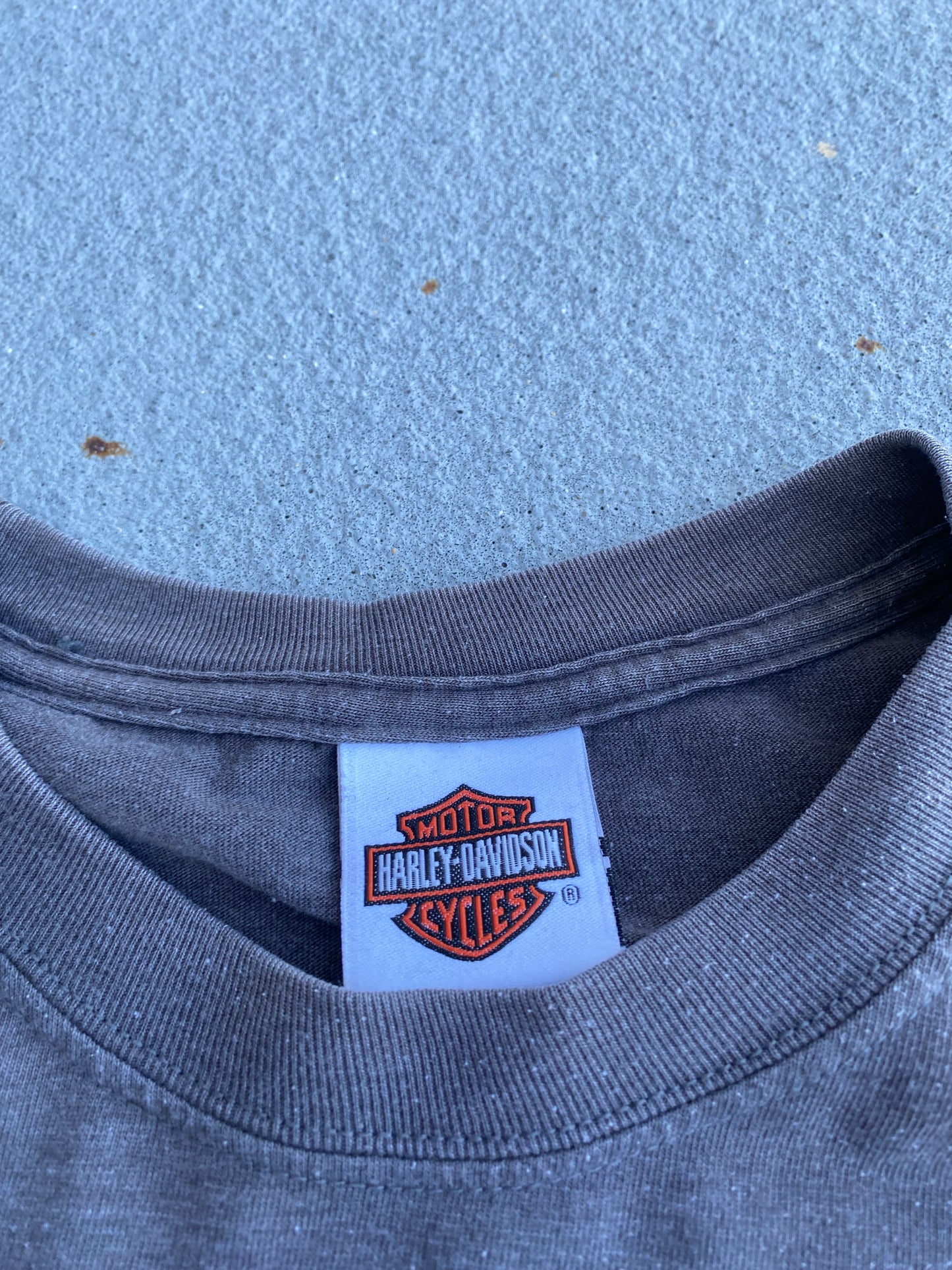 Harley Davidson Eagle Flames Long Sleeve size large