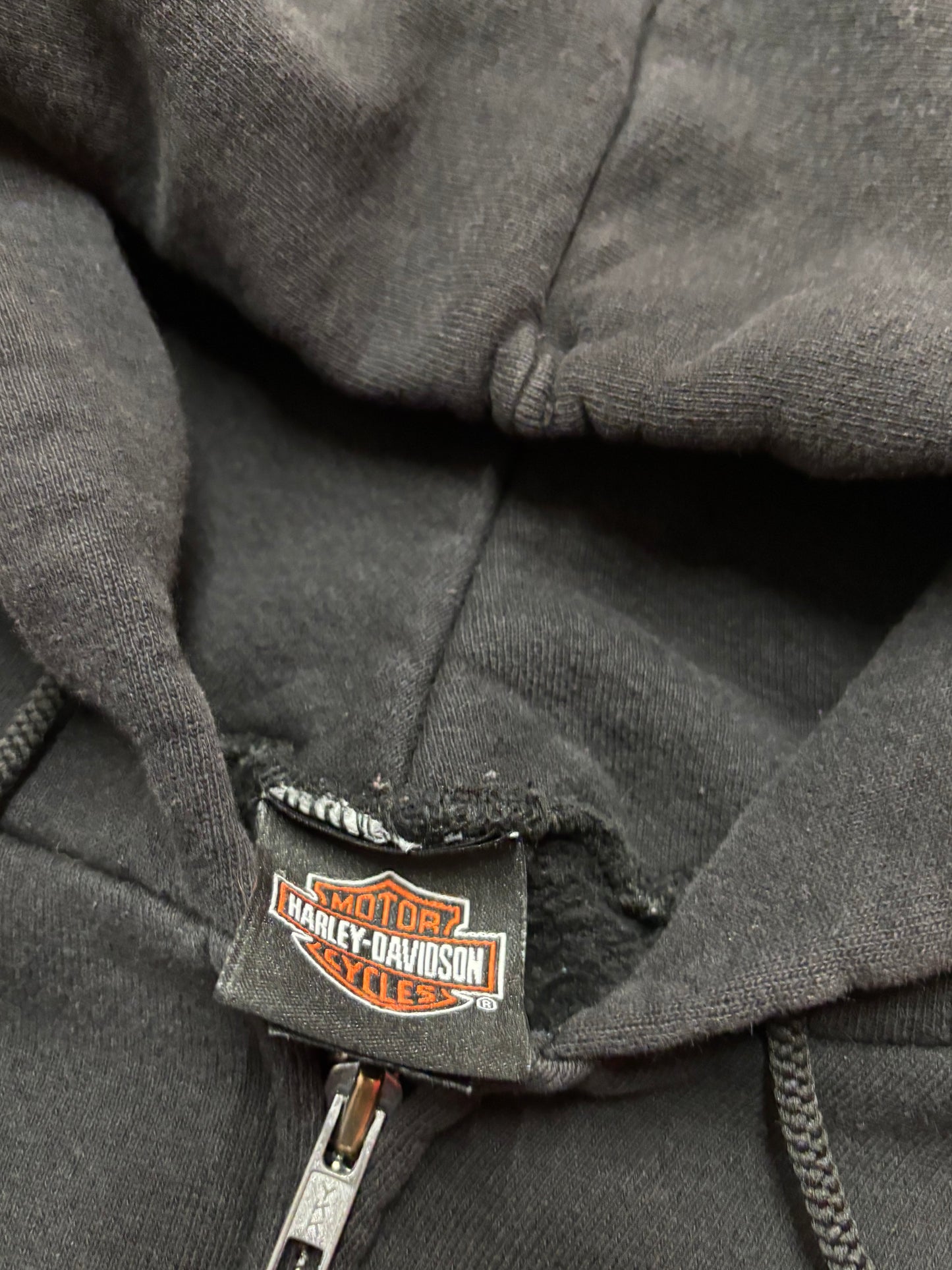 Harley Davidson Flame Zip up Hoodie size extra large