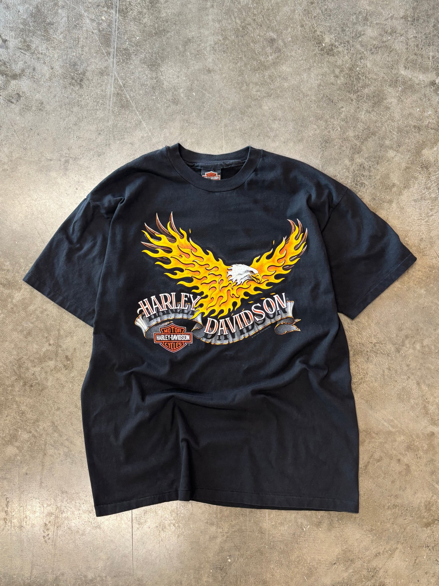 Vintage Harley Davidson Flaminf Eagle shirt size XL