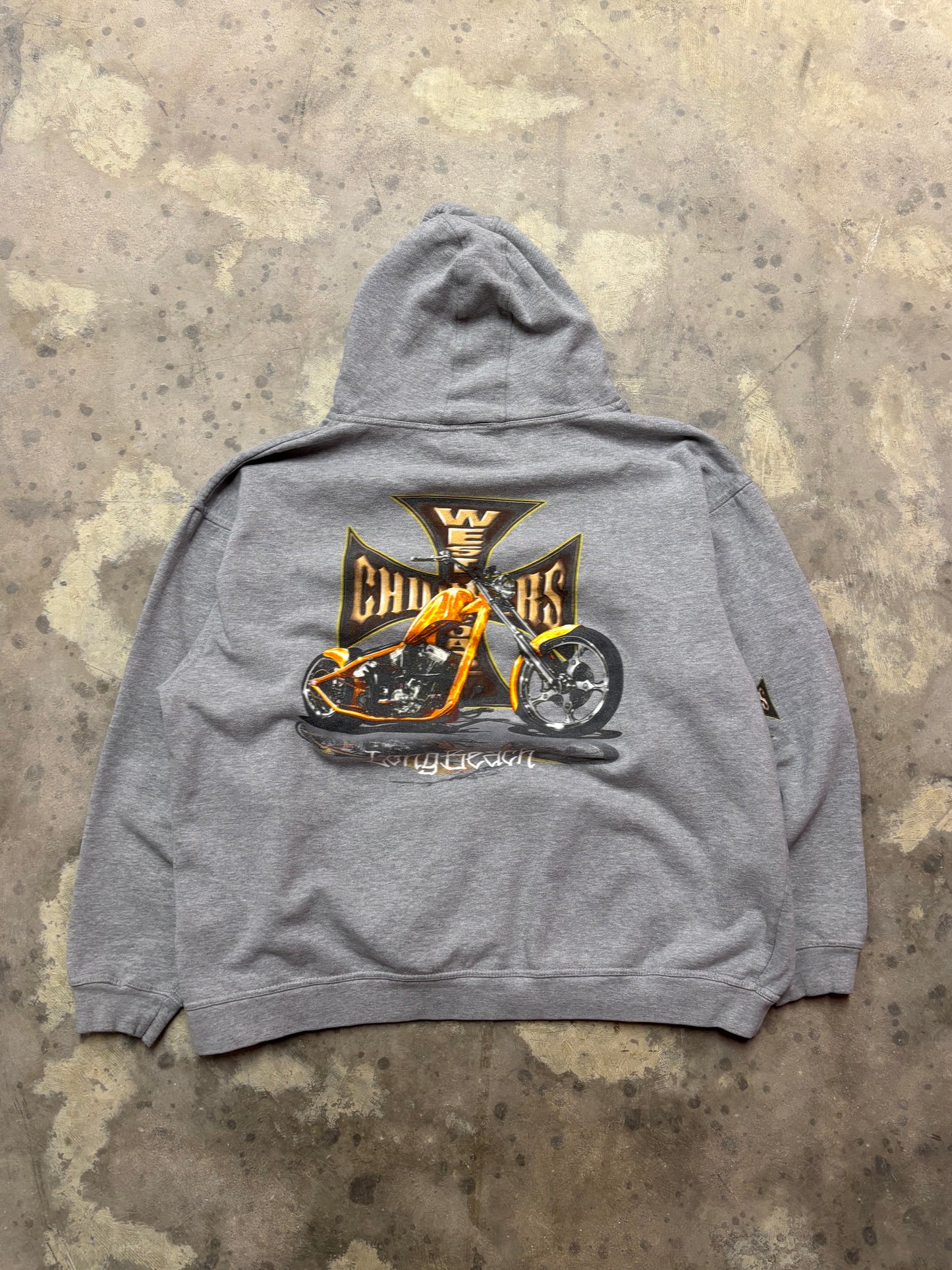 West Coast Choppers grey hoodie size XXL