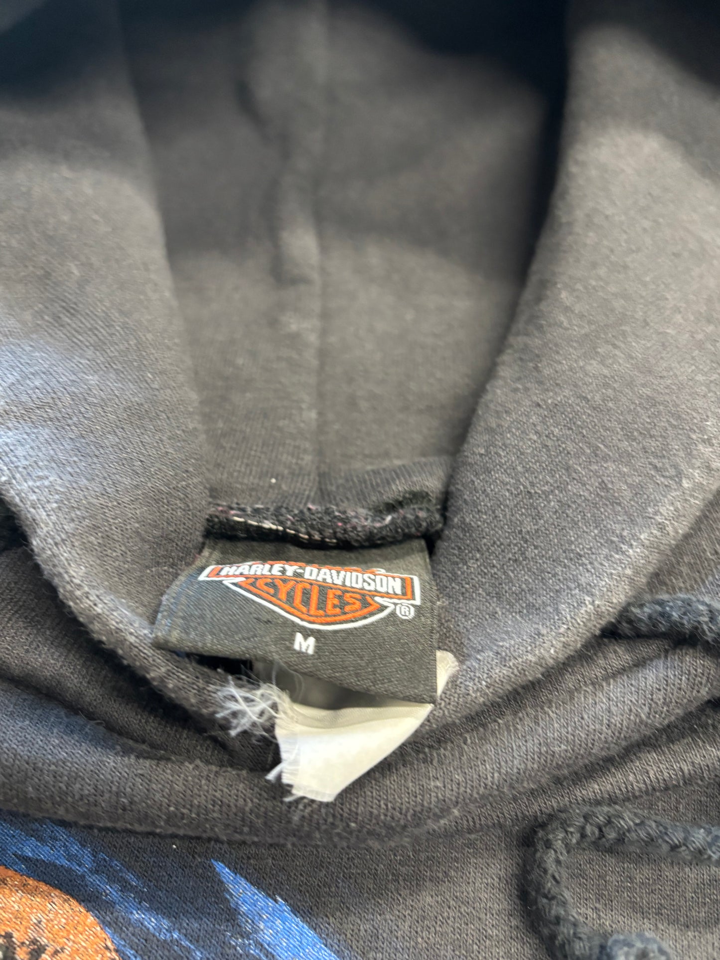 Vintage Harley Davidson Flaming Eagle hoodie size medium