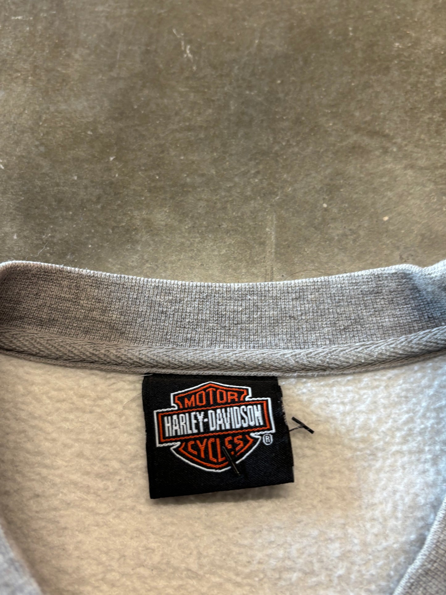 Vintage Harley Davidson Blue Lightning sweatshirt size xxl
