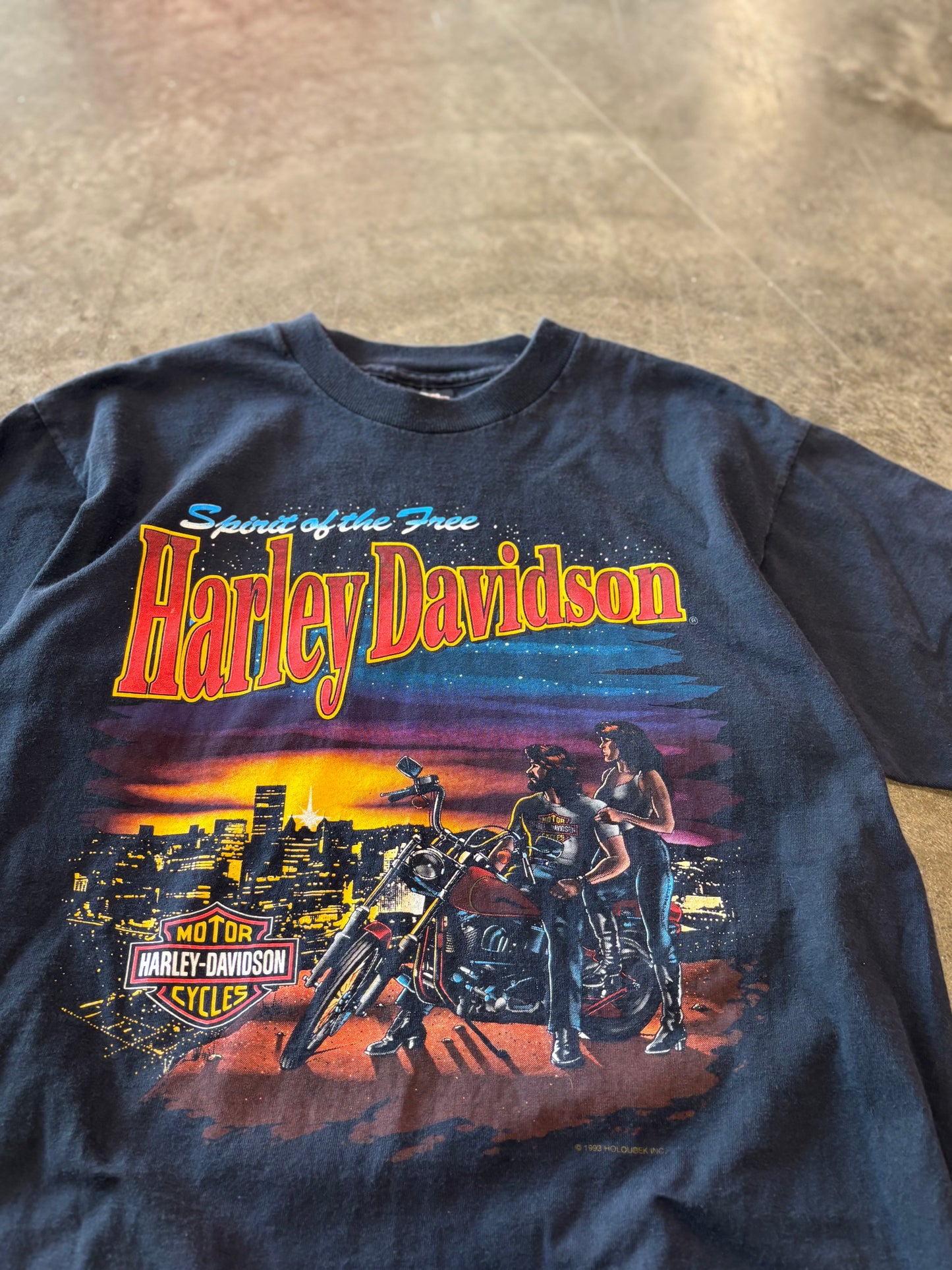 Vintage Harley Davidson Couple shirt size medium