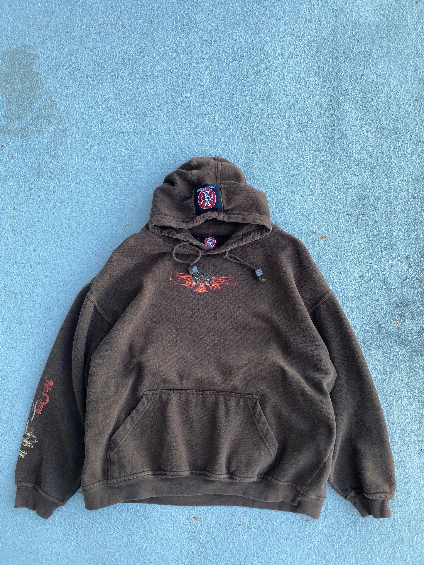 Vintage West Coast Choppers skull hoodie size large
