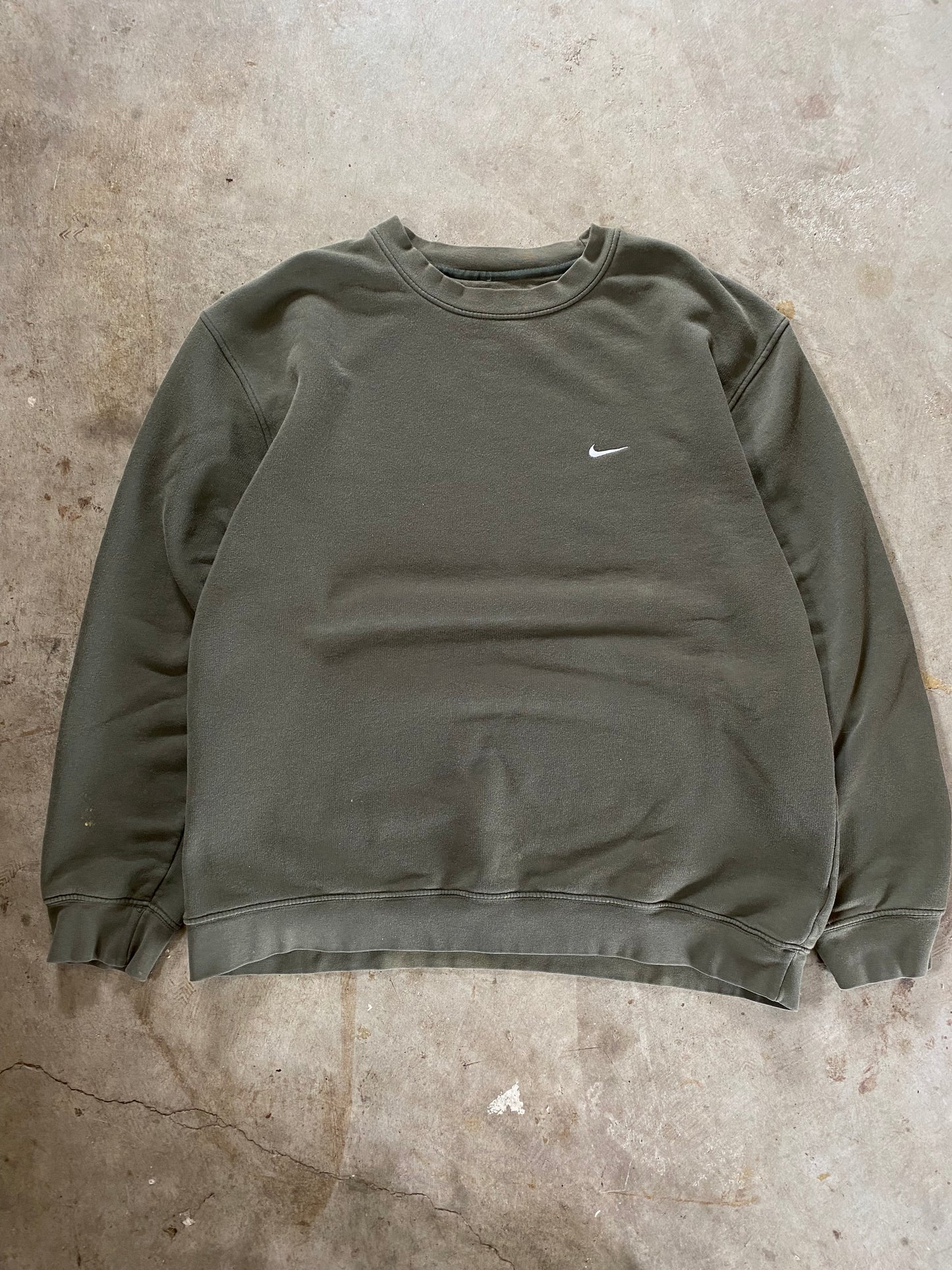Y2K Nike Olive Earth Tone Sweatshirt Size XXL