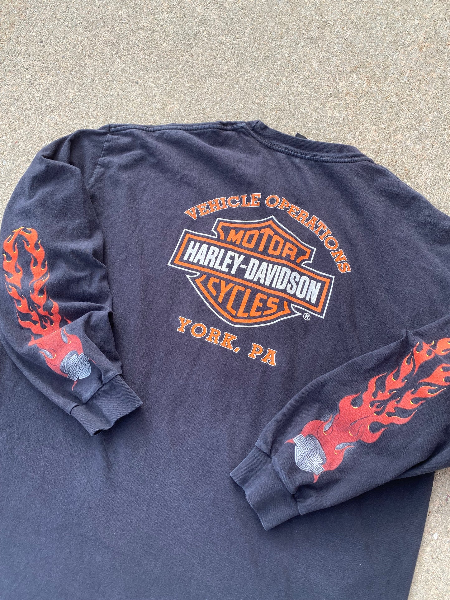 Harley Davidson Chrome Red Long sleeve Size XXL