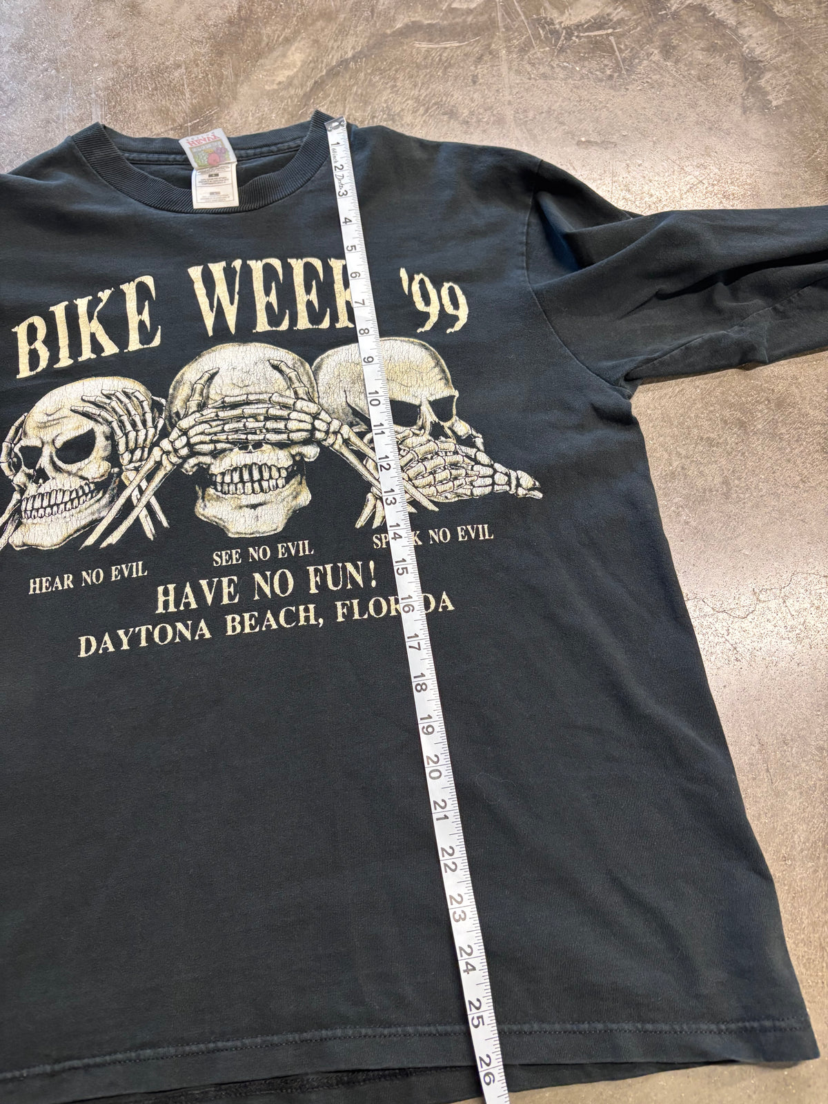 Vintage Bike week skull shirt size large