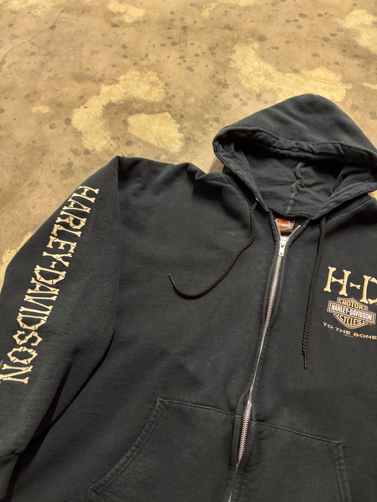 Harley Davidson Bad to the bone zip up size large