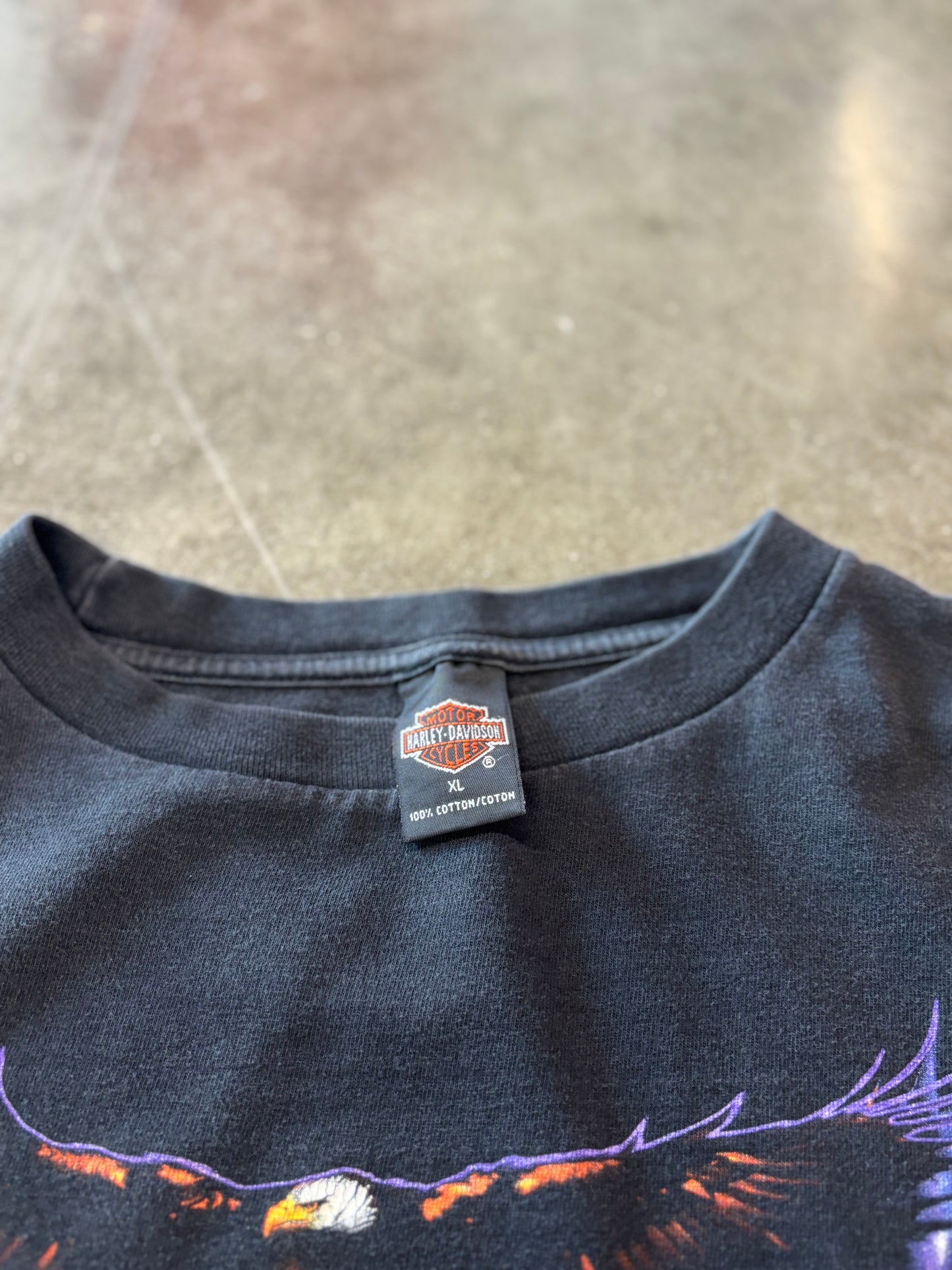 Vintage Harley Davidson Purple Eagle long sleeve size XL