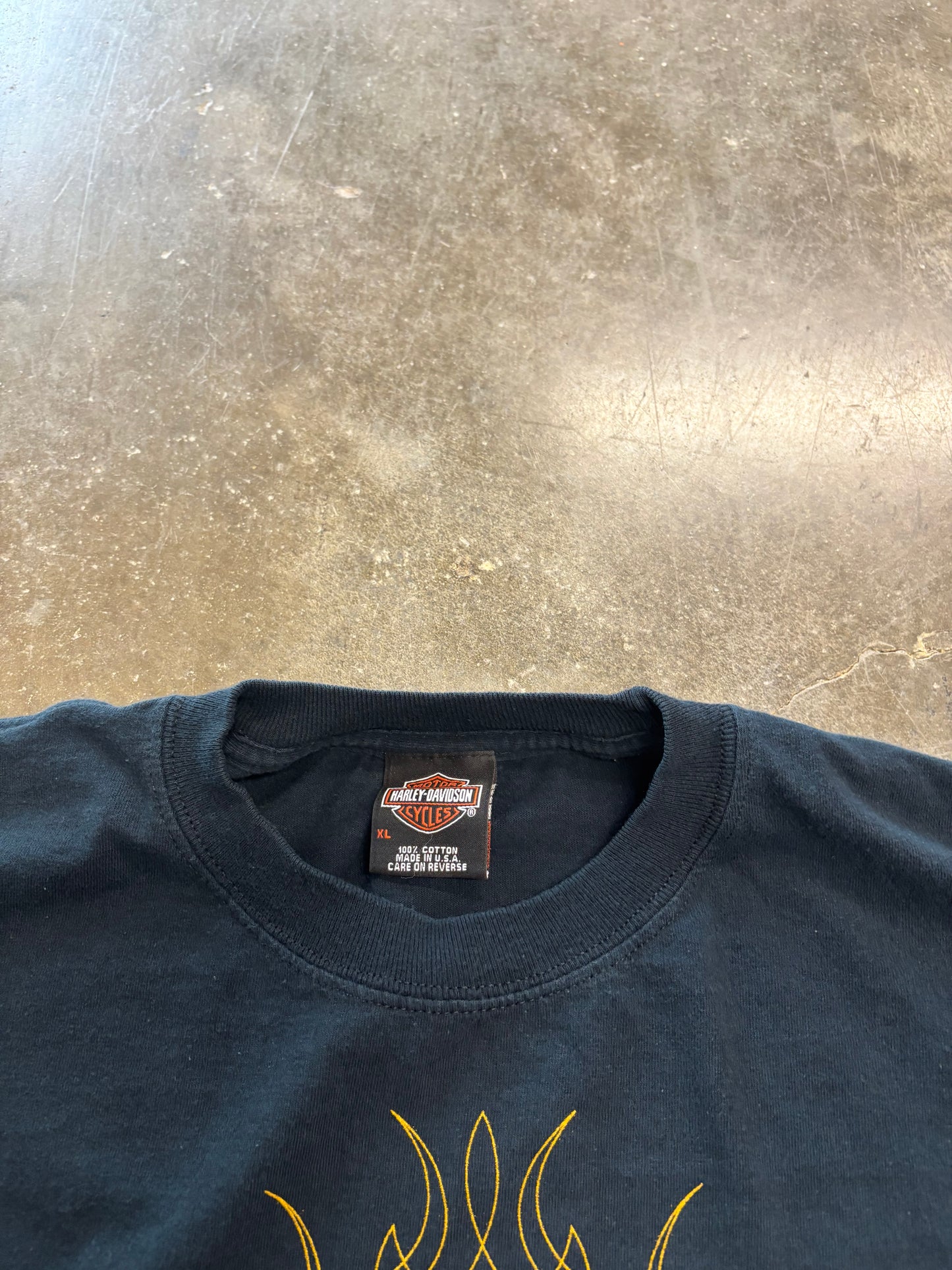 Vintage Harley Davidson Ribbon long sleeve size XL