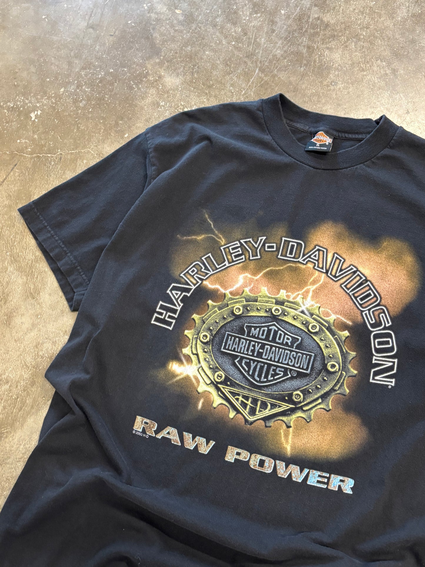 Vintage Harley Davidson Raw power shirt size xl