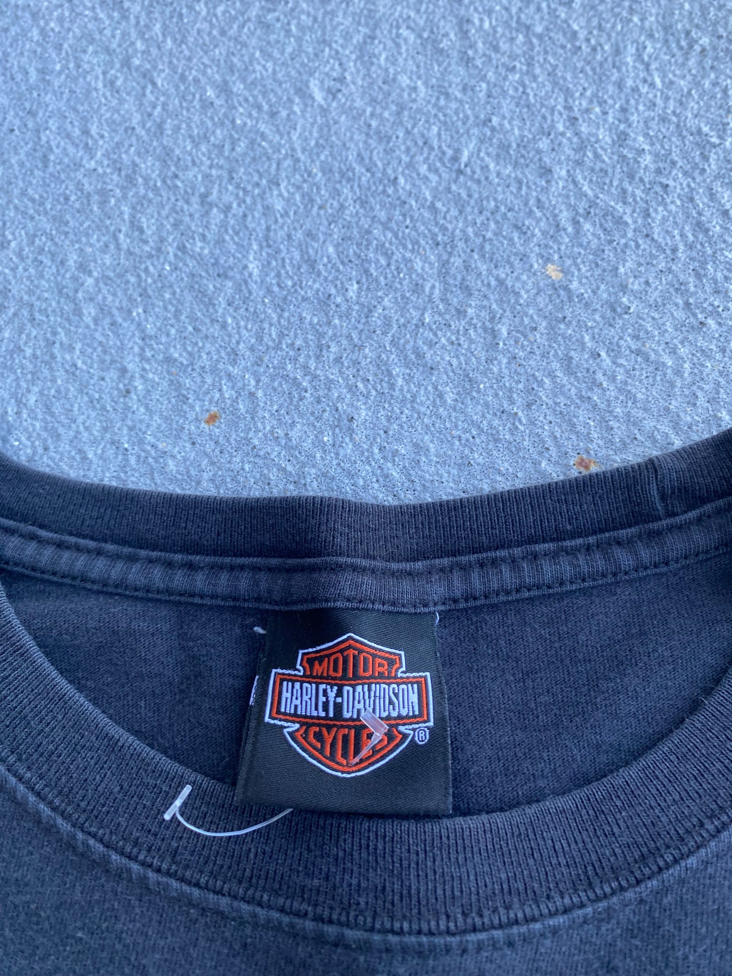 Harley Davidson big flame sleeves shirt long sleeve size large