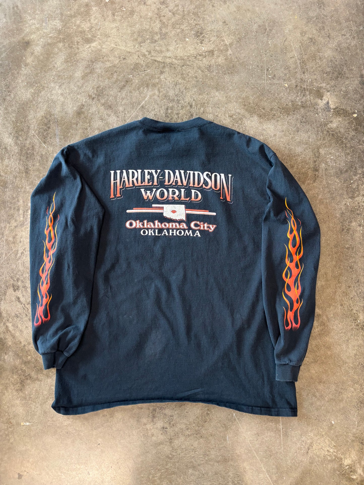 Vintage Harley Davidson Feel the heat long sleeve size xxl