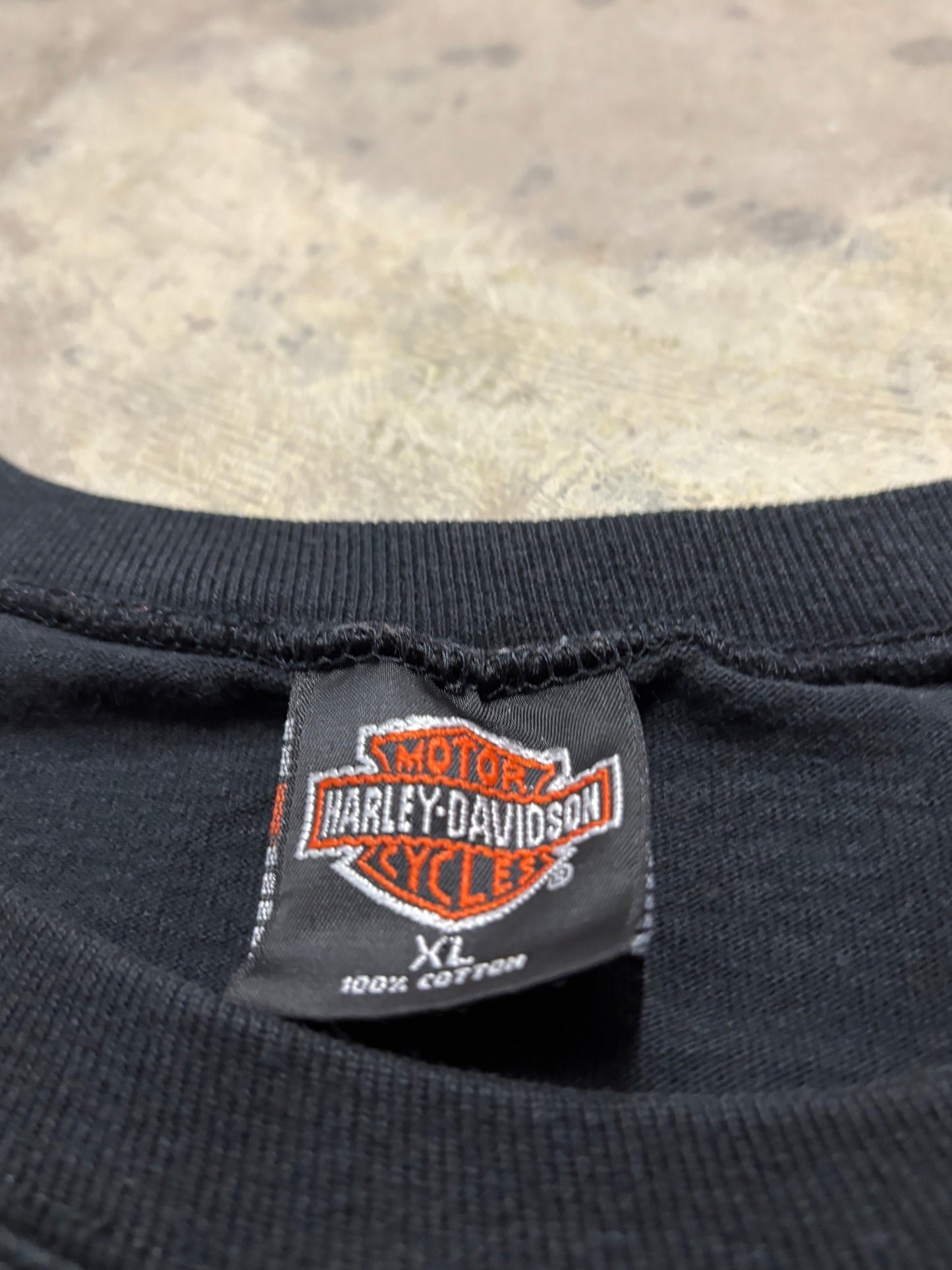 Vintage Harley Davidson flame ball long sleeve size xl