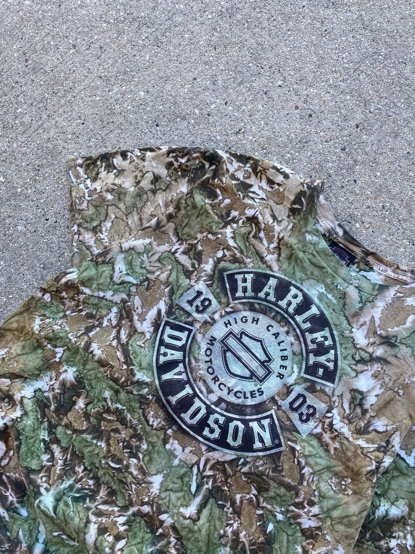 Harley Davidson Real Tree tie dye shirt size large