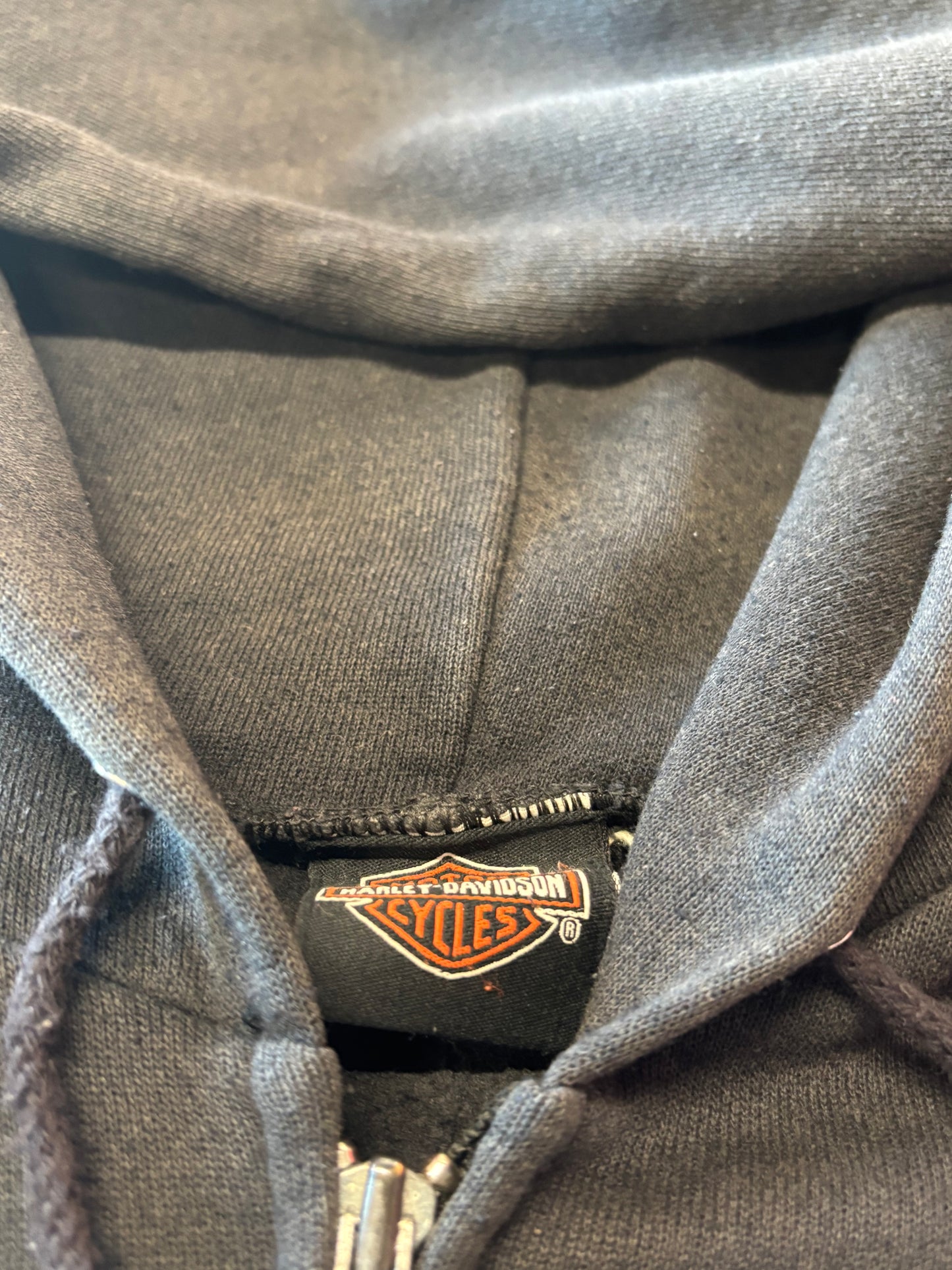 Vintage Harley Davidson Purple flame hoodie size xxl