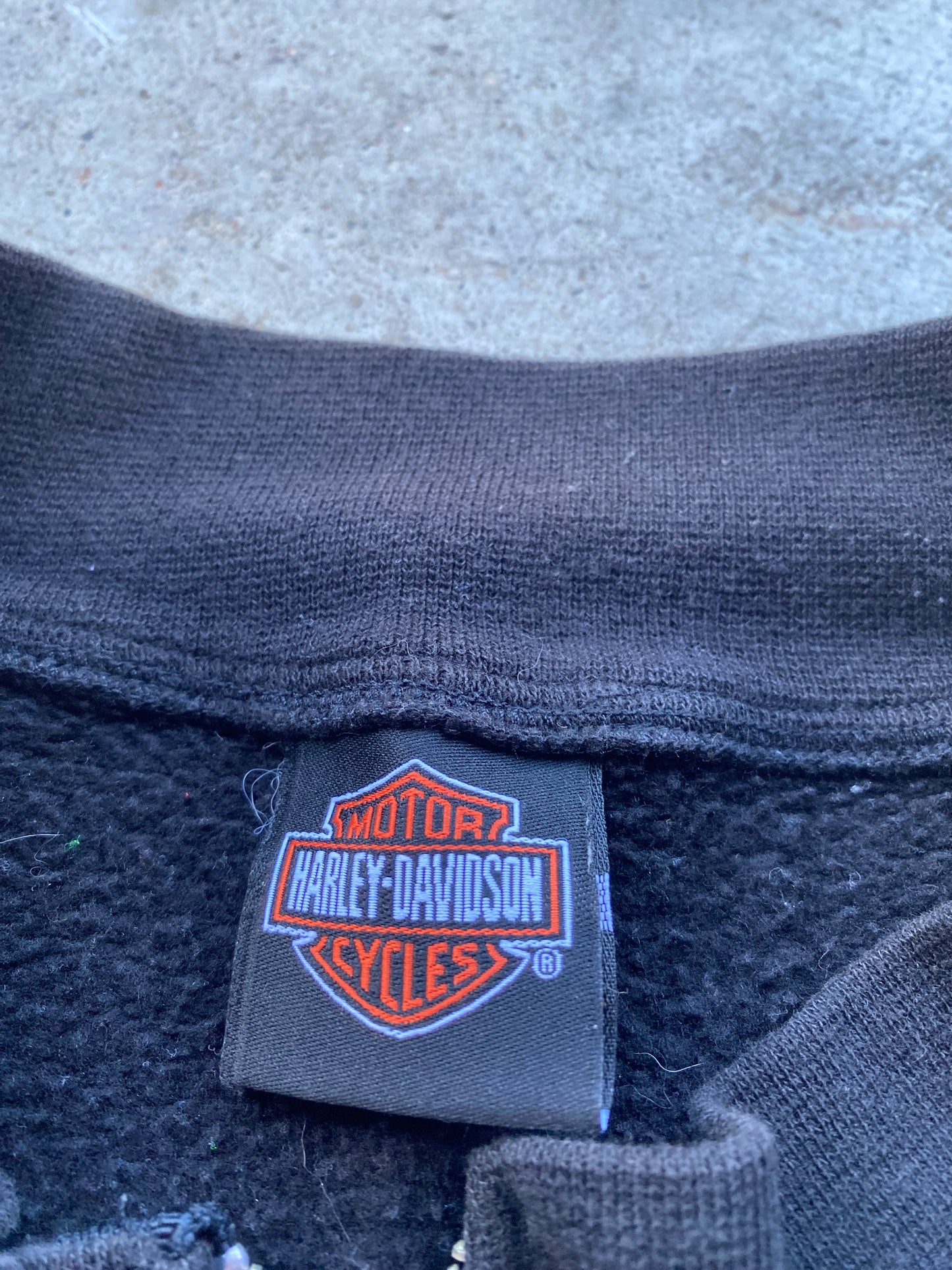 Vintage Harley Davidson Cotton Bomber Jacket size Extra large