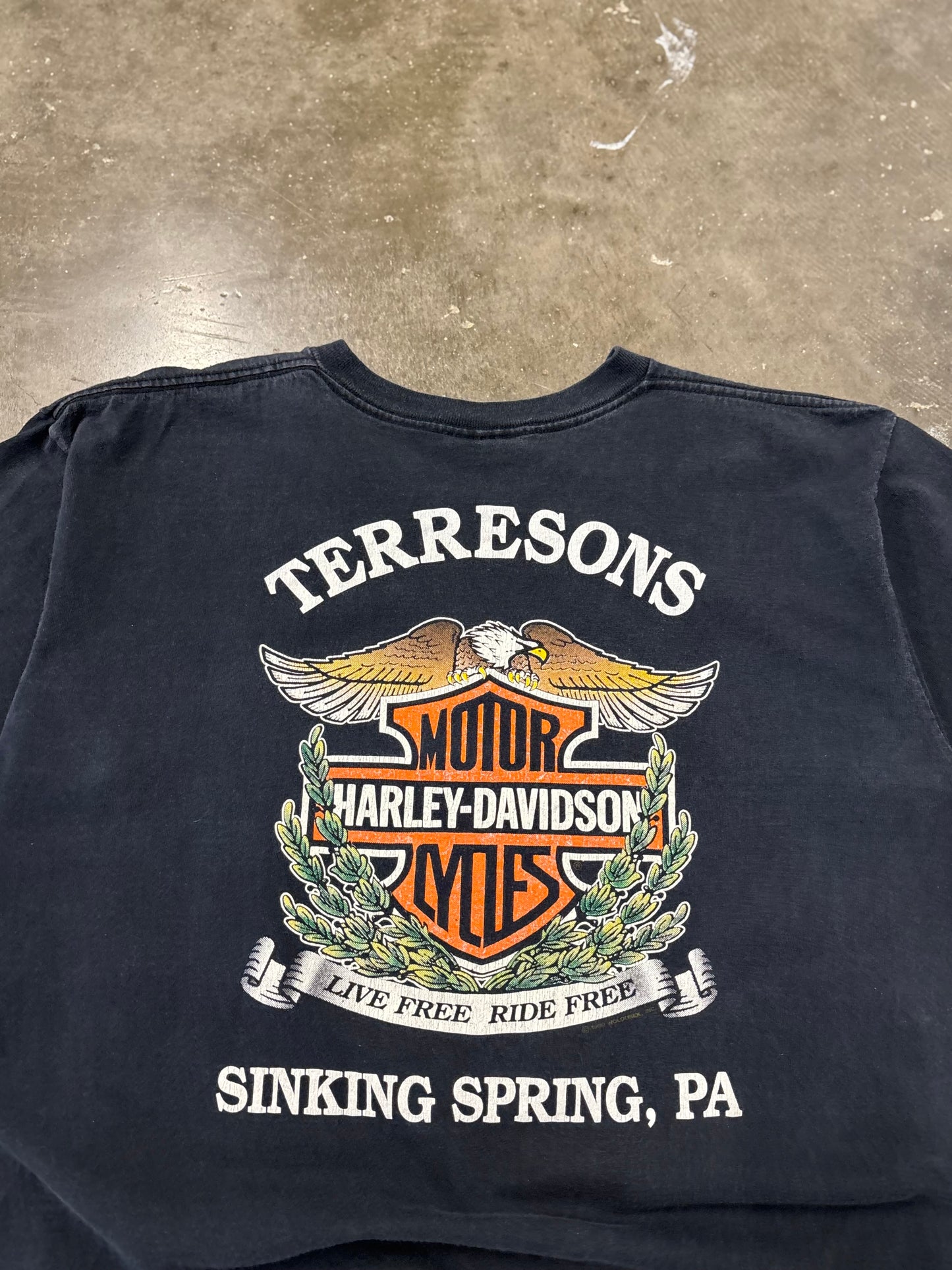 Vintage Harley Davidson Sceaming Eagle shirt size large