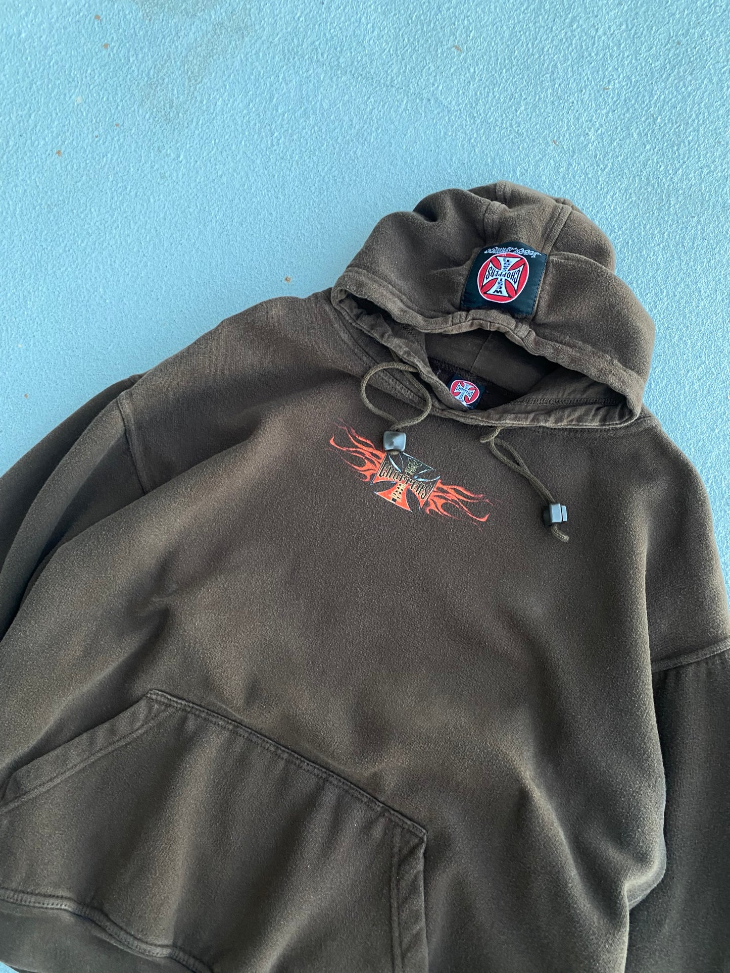 Vintage West Coast Choppers skull hoodie size large