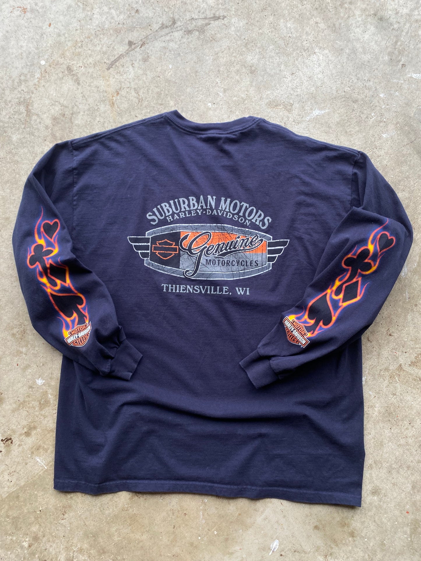 Harley Davidson Poker long sleeve shirt size XXL
