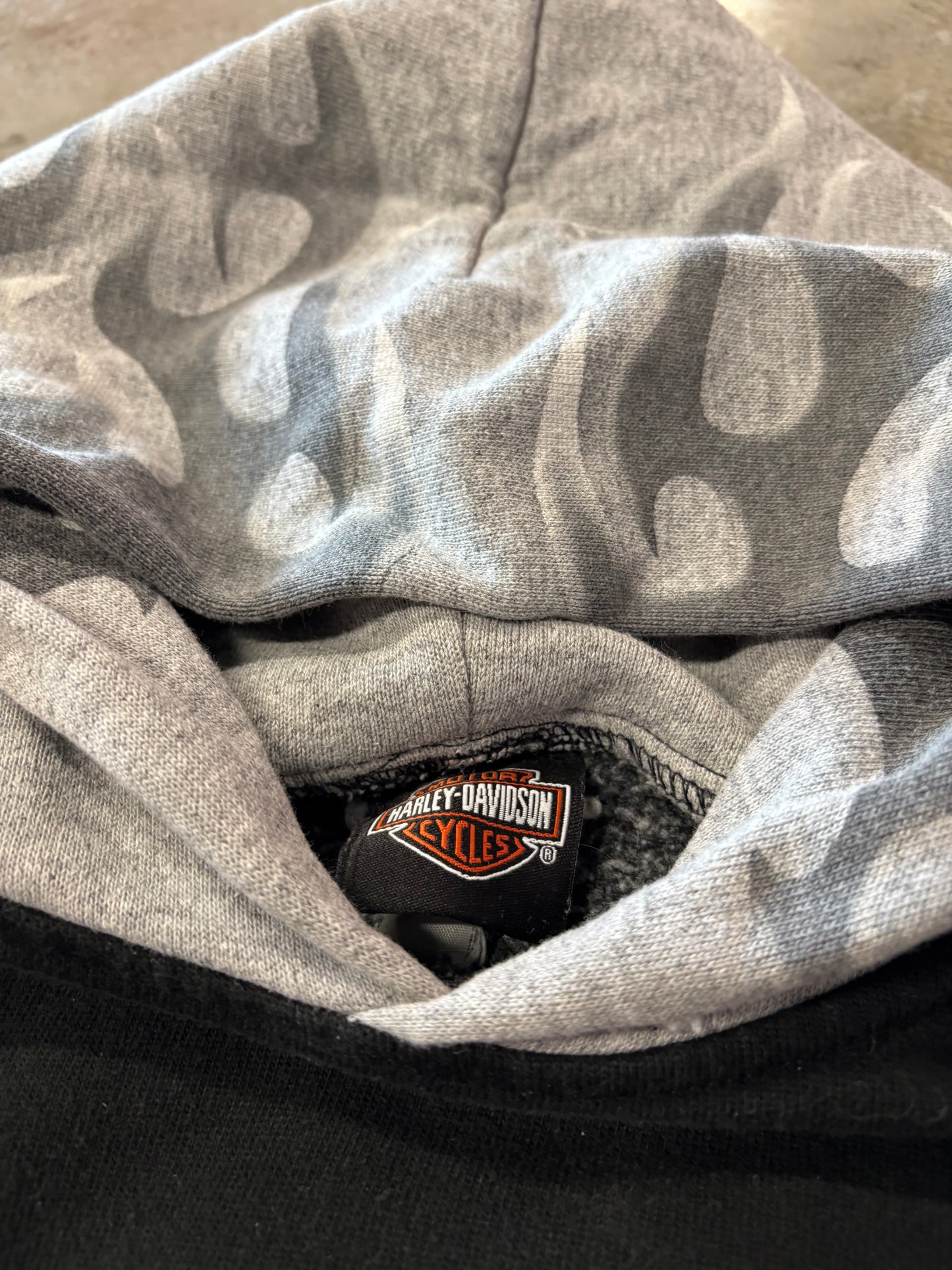 Vintage Harley Davidson two tone hoodie size extra large