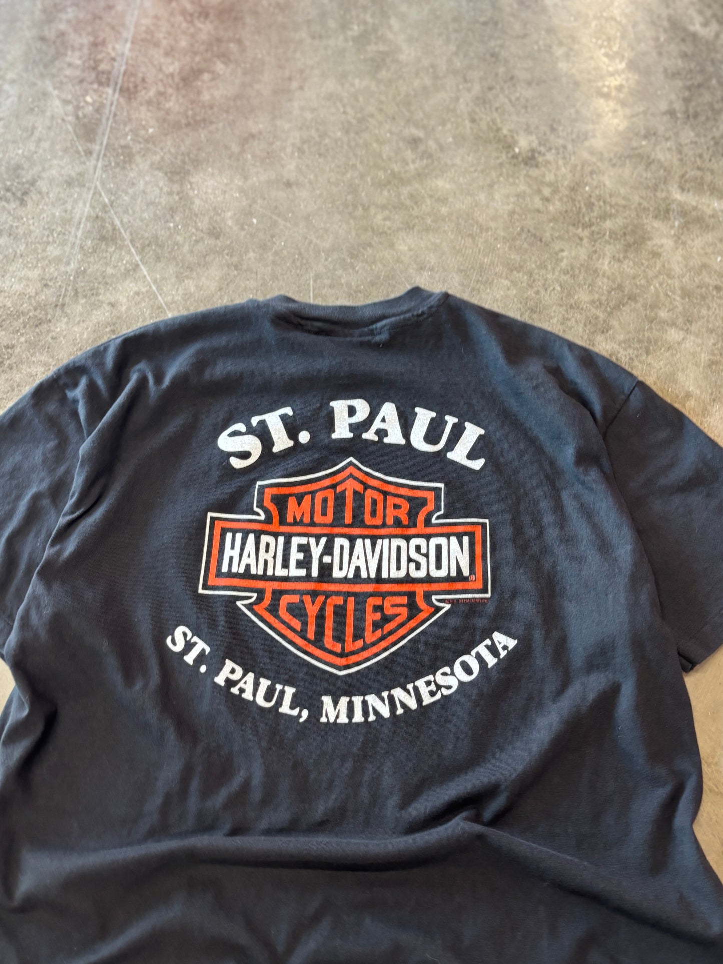Vintage Harley Davidson Flaminf Eagle shirt size XL