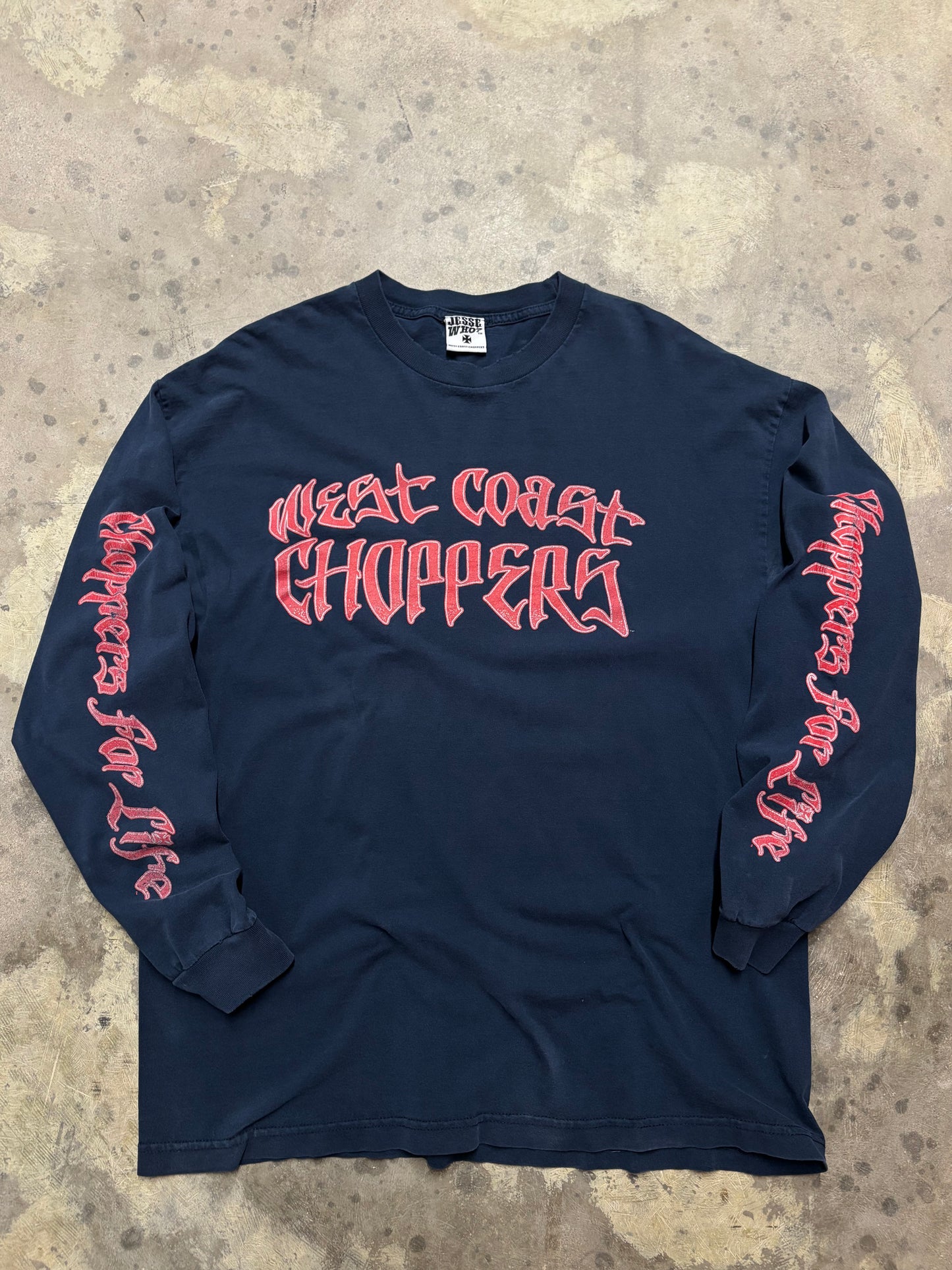 Vintage West Coast Choppers Old English longsleeve shirt size XL