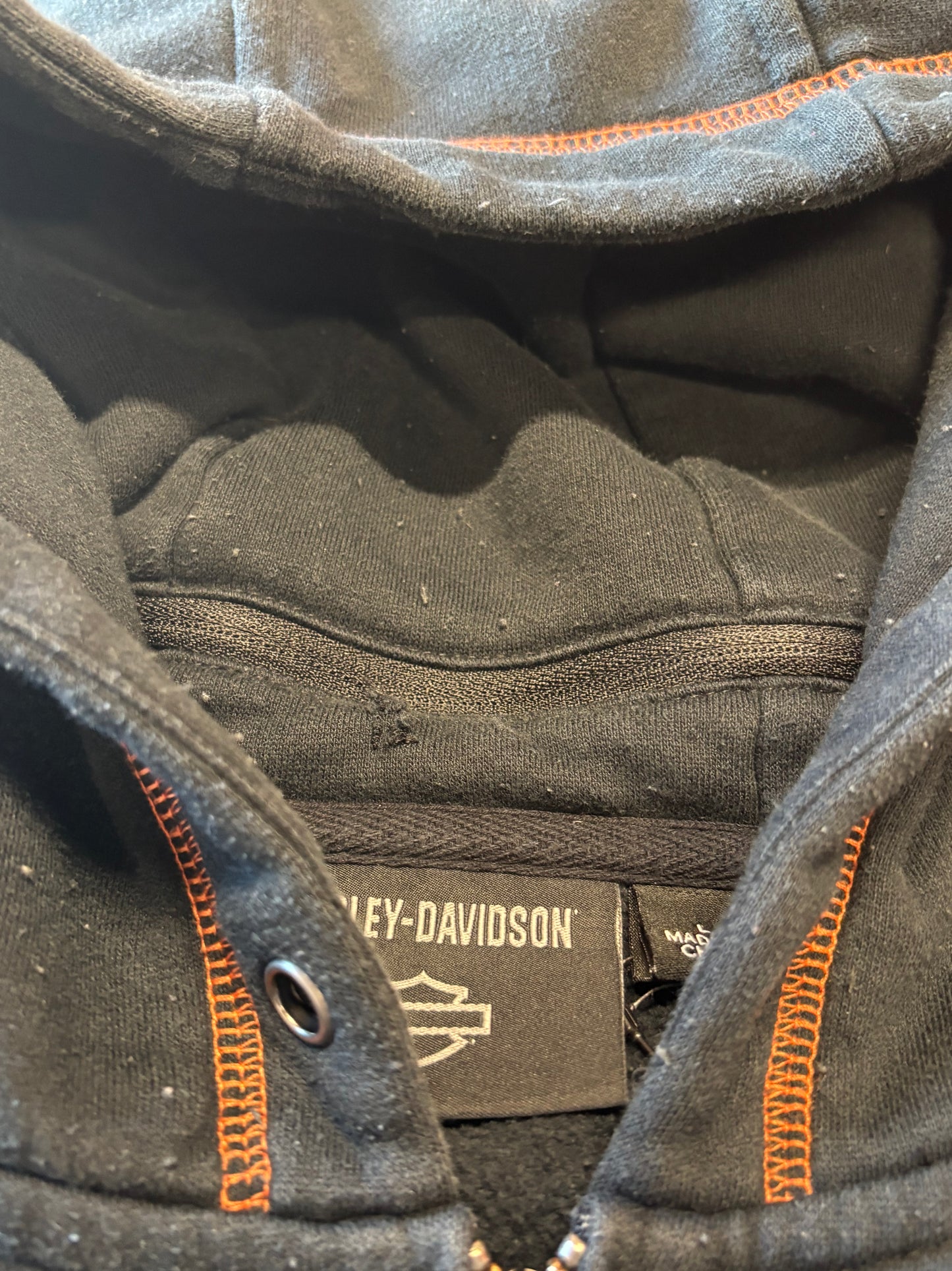 Harley Davidson Chrome Zip up mean machine size large