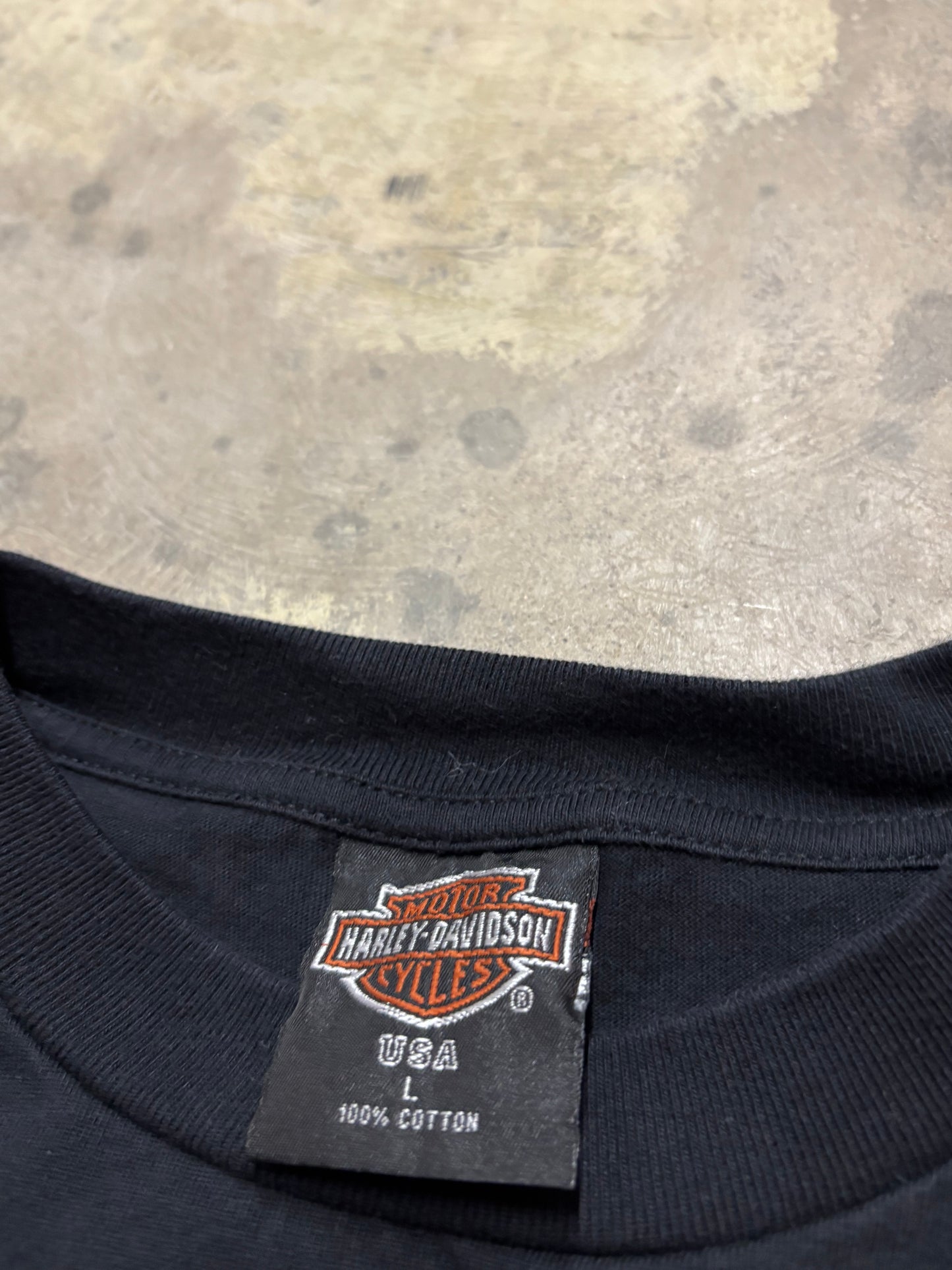 Vintage Harley Davidson Lightning Stack shirt large