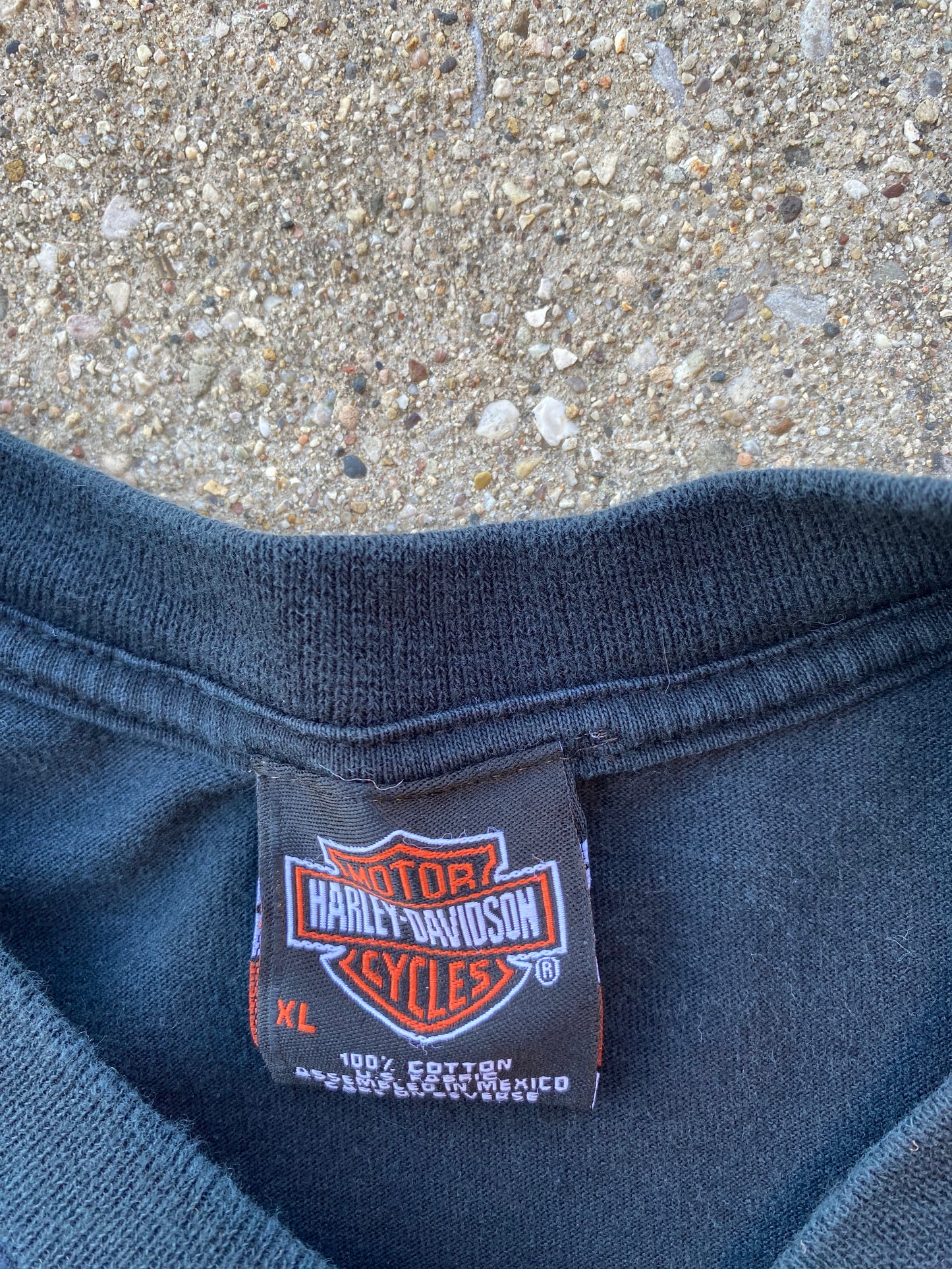 Vintage Harley Davidson Flaming Text long sleeve size extra large shirt