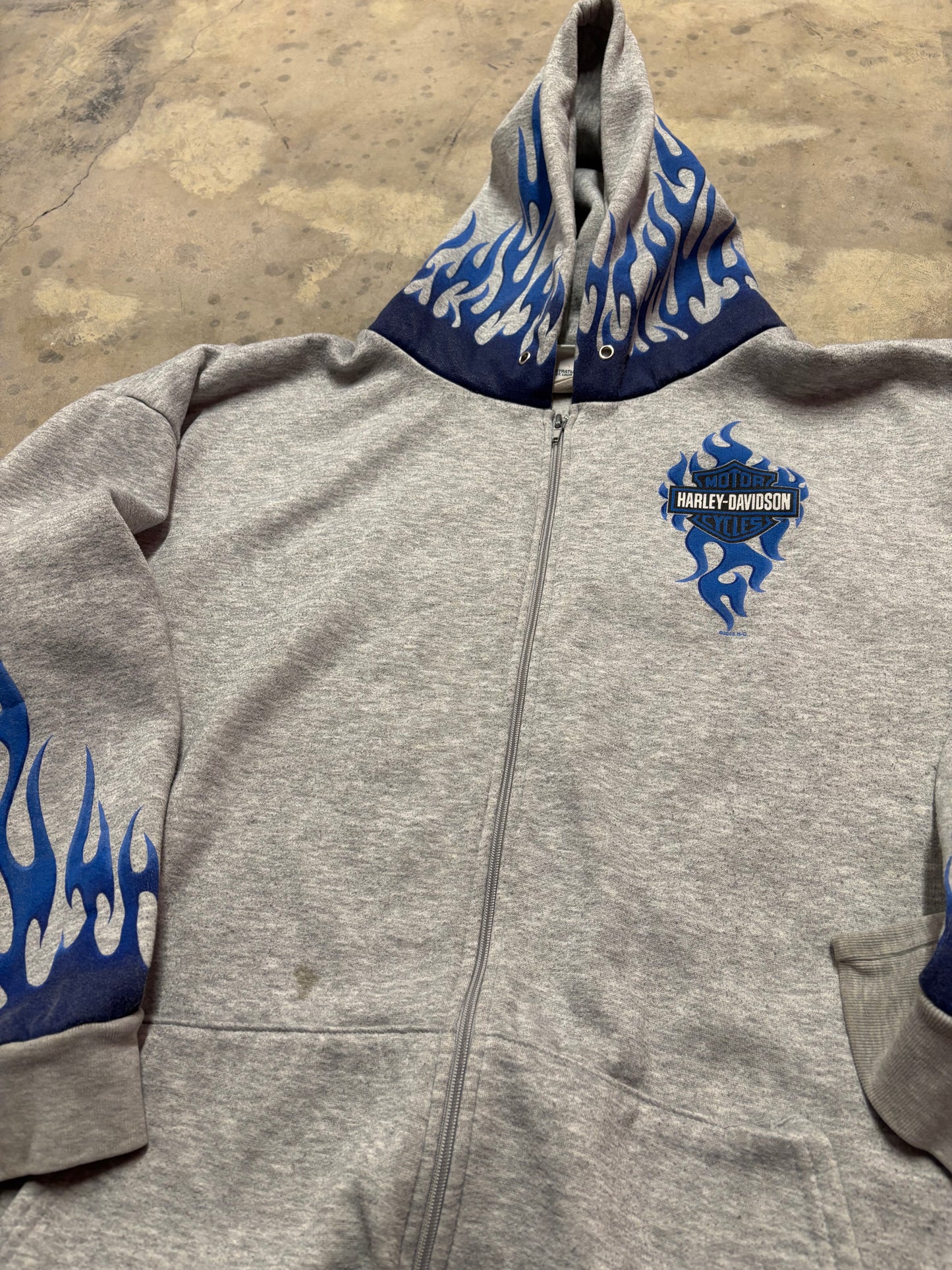 Harley Davidson Big Dawg Keebron zip up hoodie size XXXL
