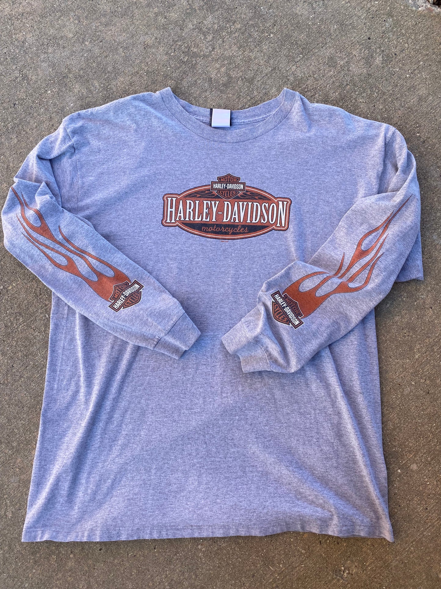 Harley Davidson Gray long sleeve size 2xL