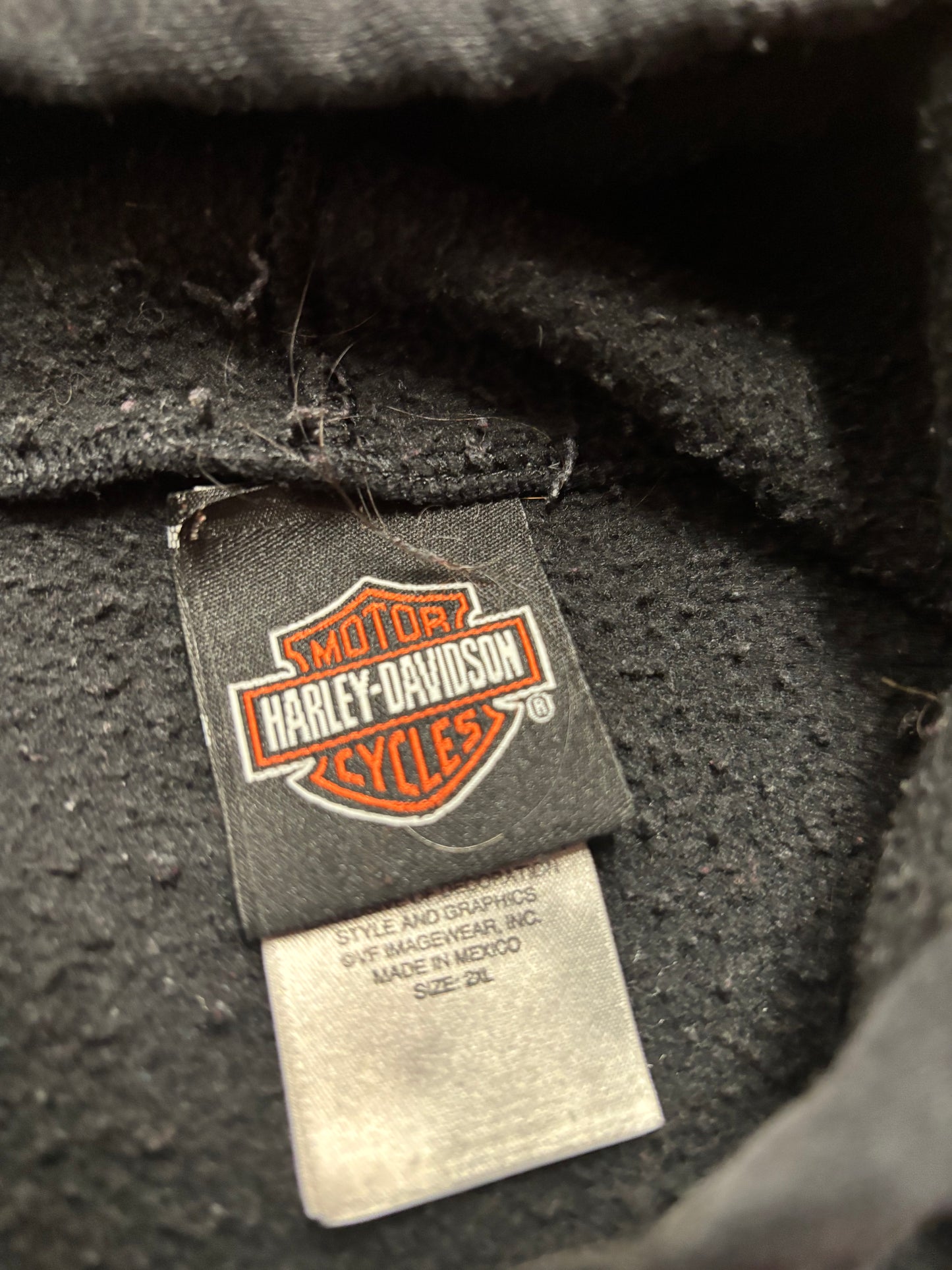 Harley Davidson flame zip up 2XL