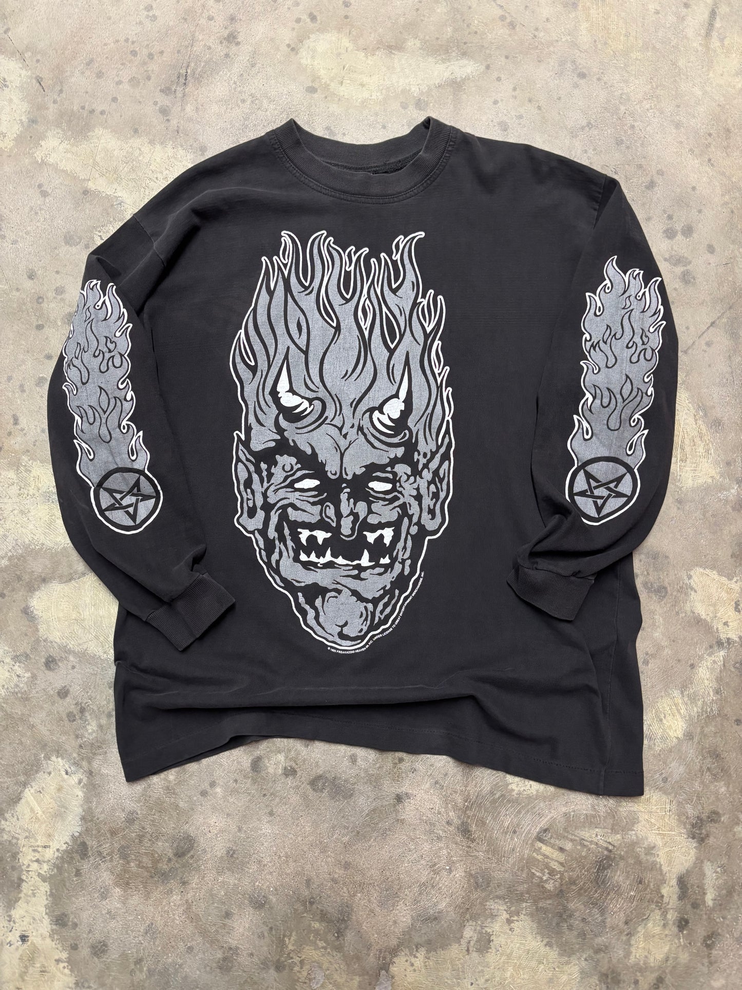Vintage white zombie long sleeve size extra large
