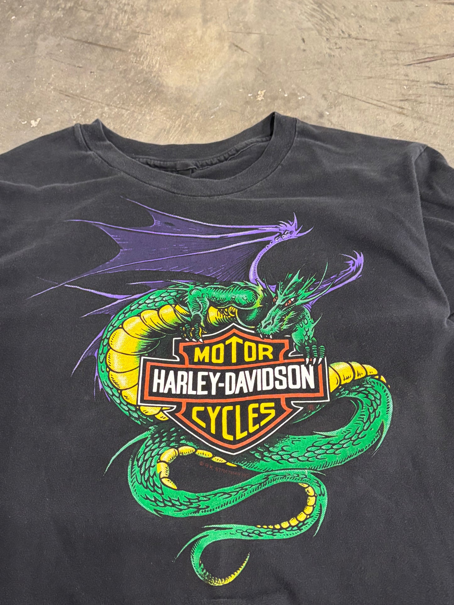 Vintage Harley Davidson Dragon shirt size large
