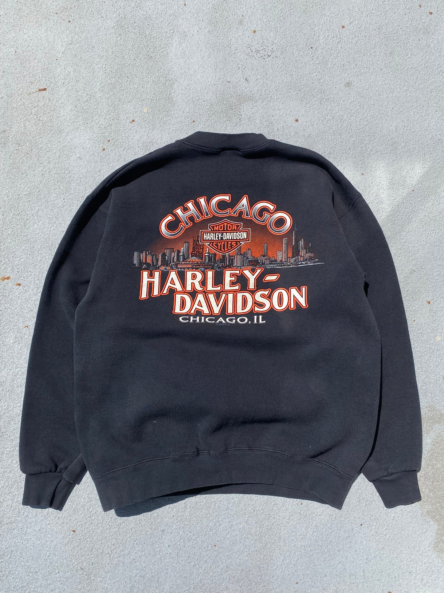 Vintage Harley Davidson Shield Chicago sweatshirt size medium