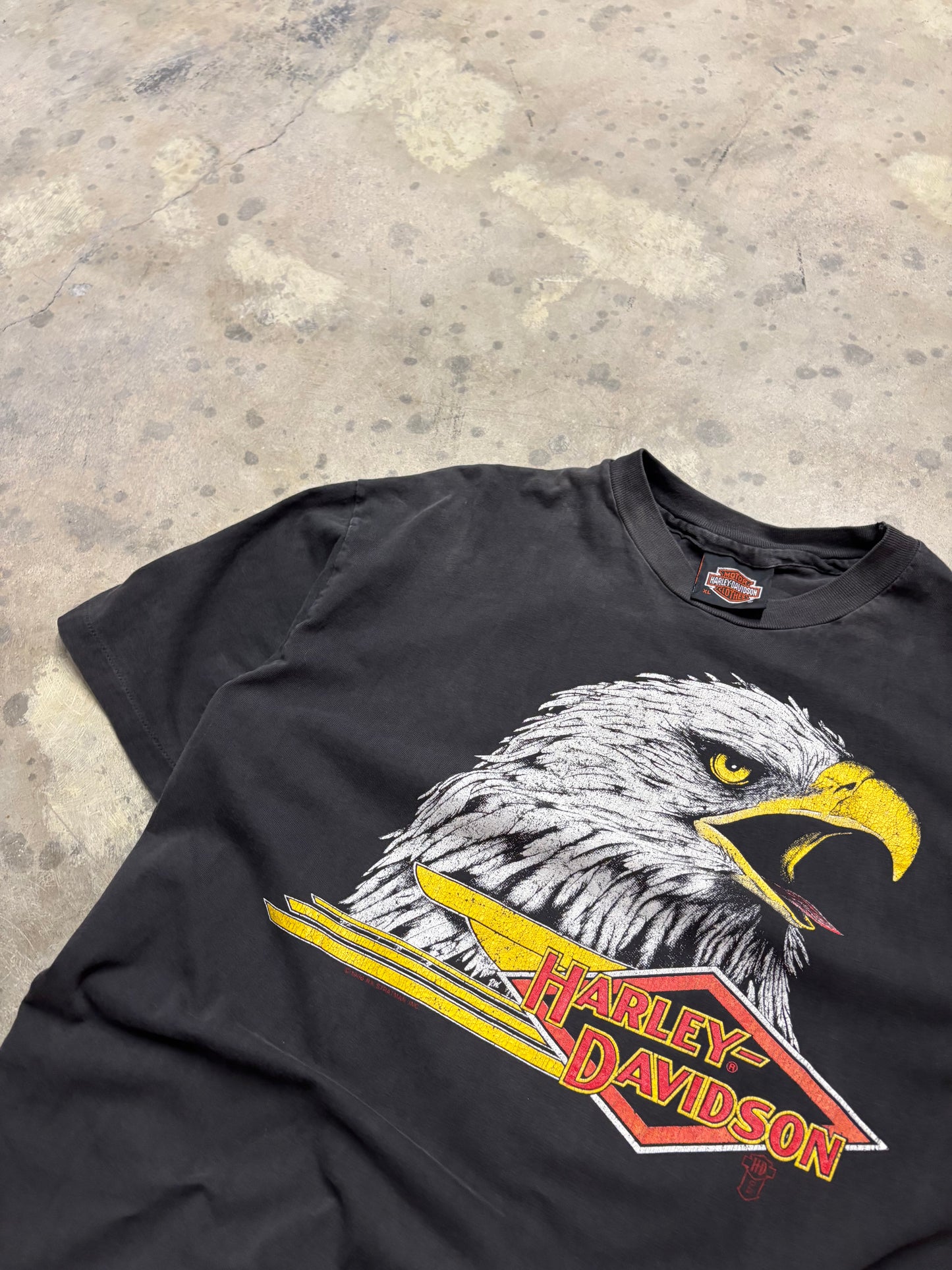 Vintage Harley Davidson screaming eagle faded shirt size extra large