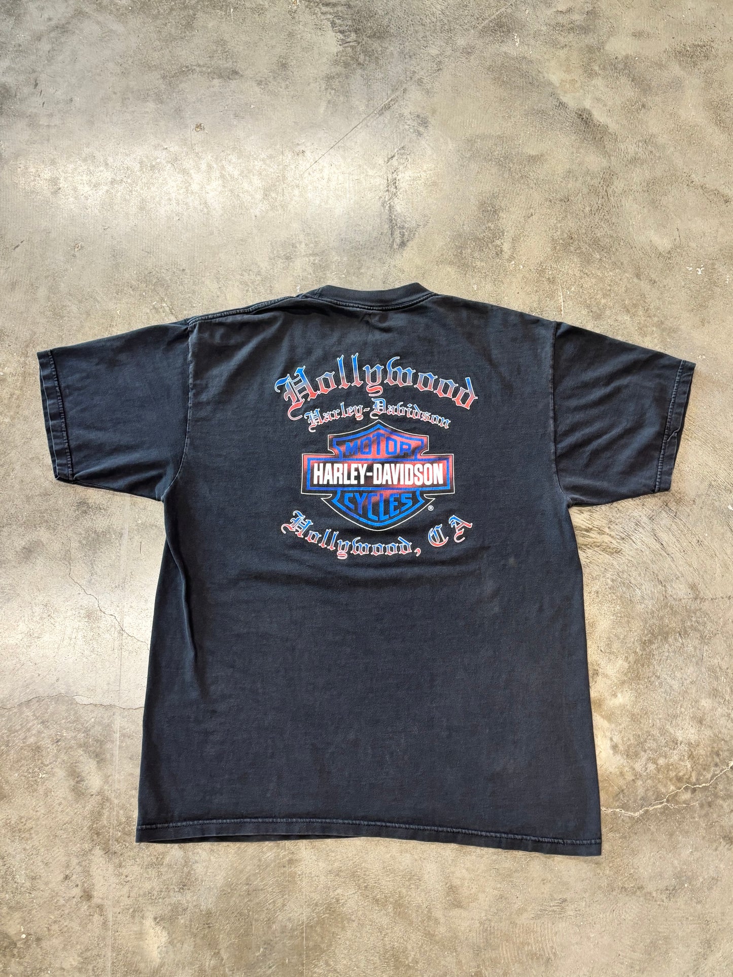 Vintage Harley Davidson Hollywood skull shirt size XL