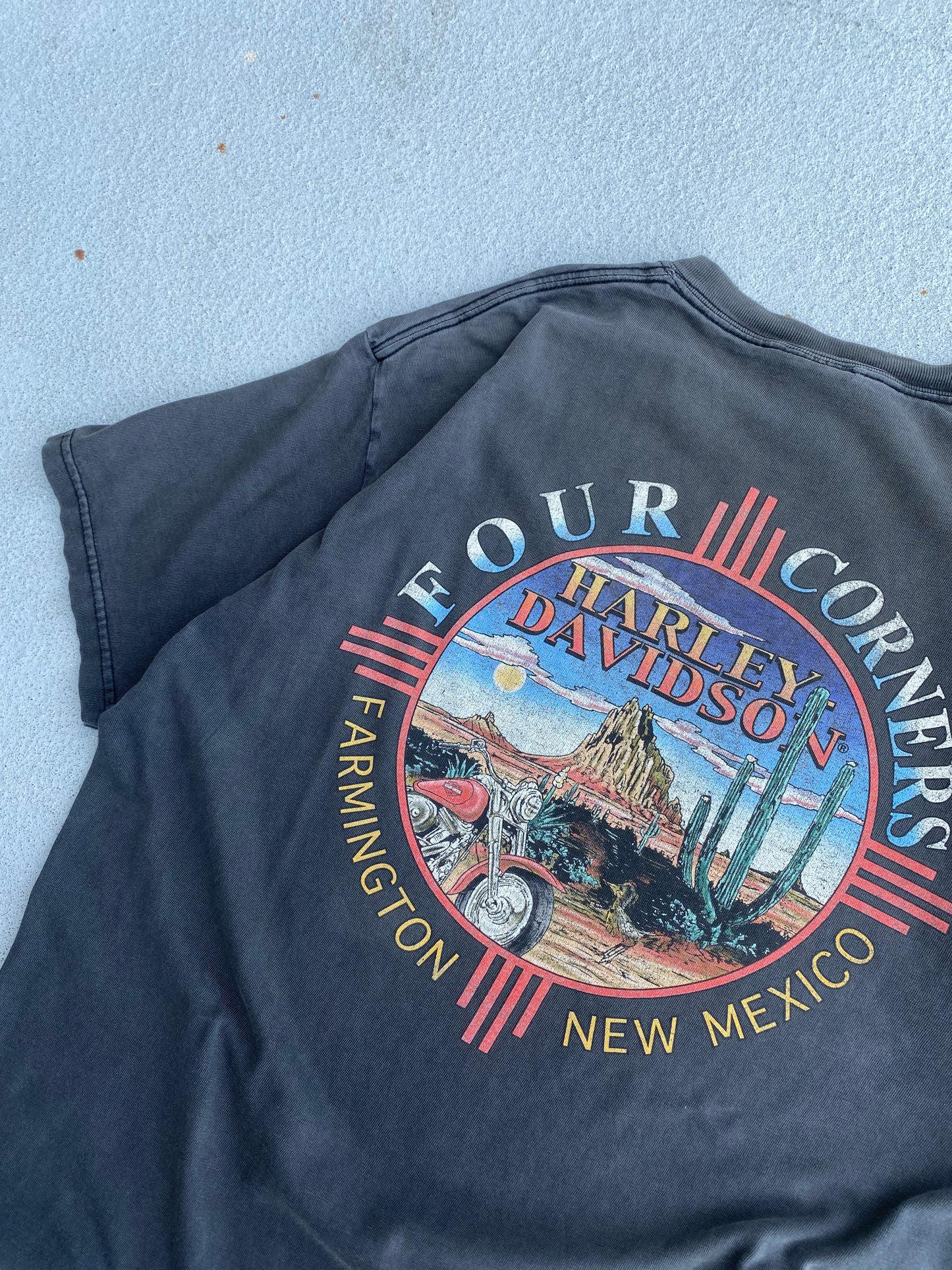 Vintage Harley Gargoyle Lightning Shirt Size Large