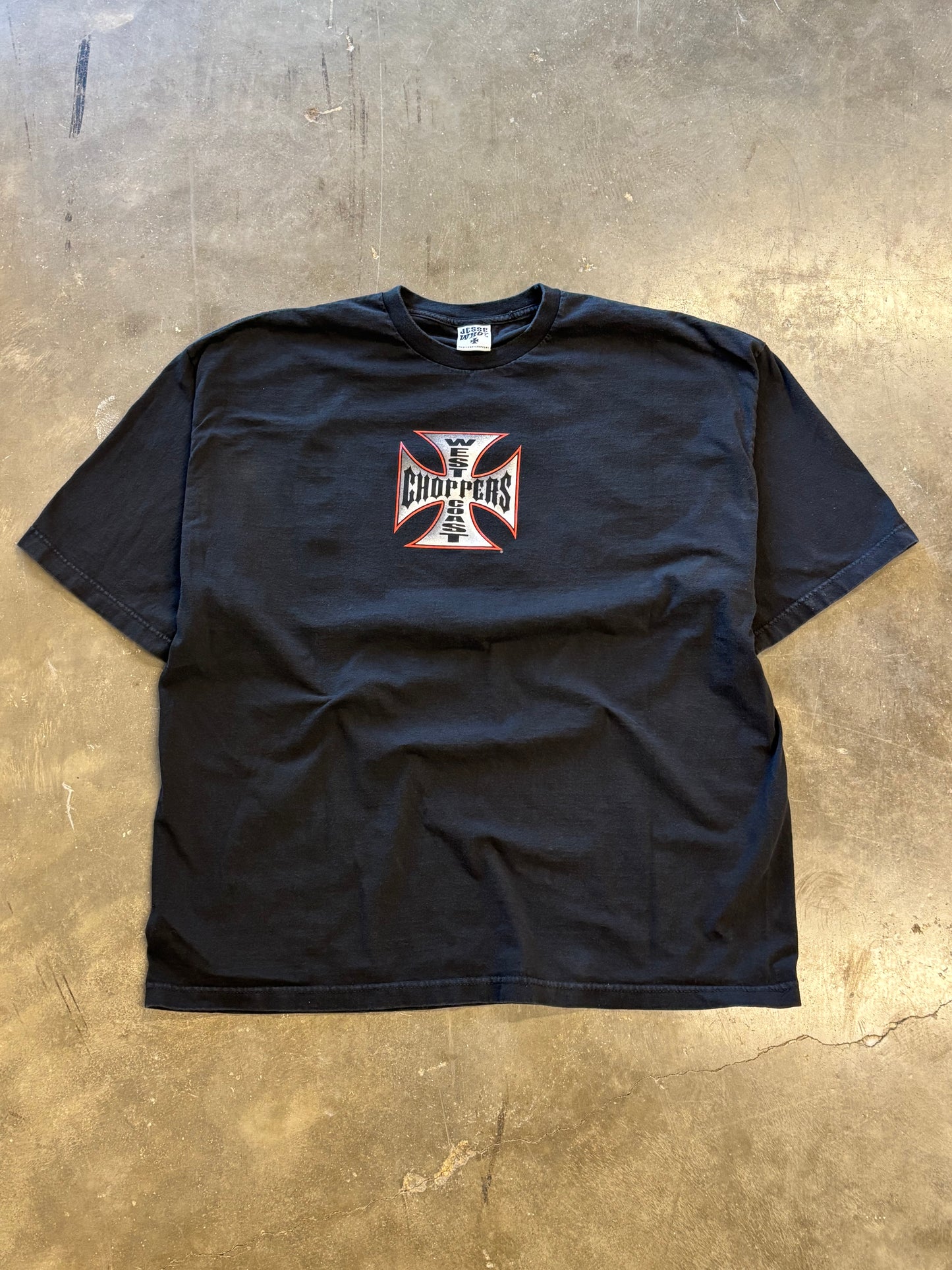 Vintage West coast choppers iron cross shirt size xxl